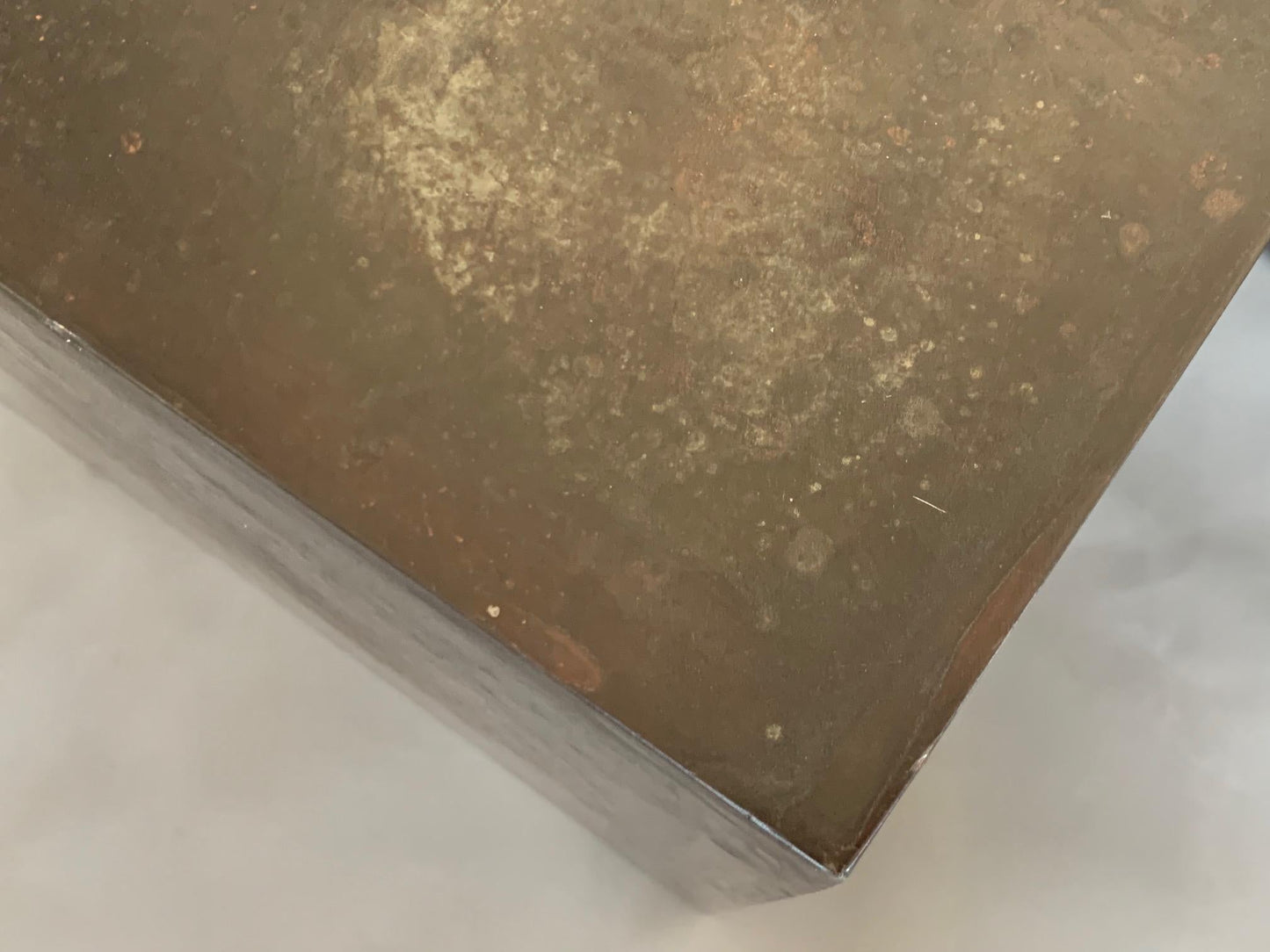 Frisman Vintage A Pair of Patinated Steel Cubes