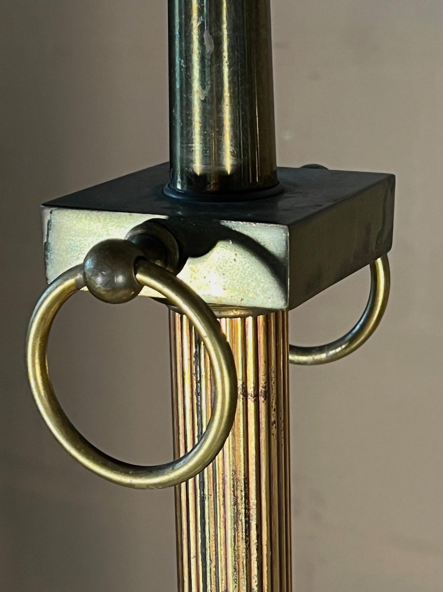 Frisman Vintage A Pair of Brass Torcheres Ca' 1950's