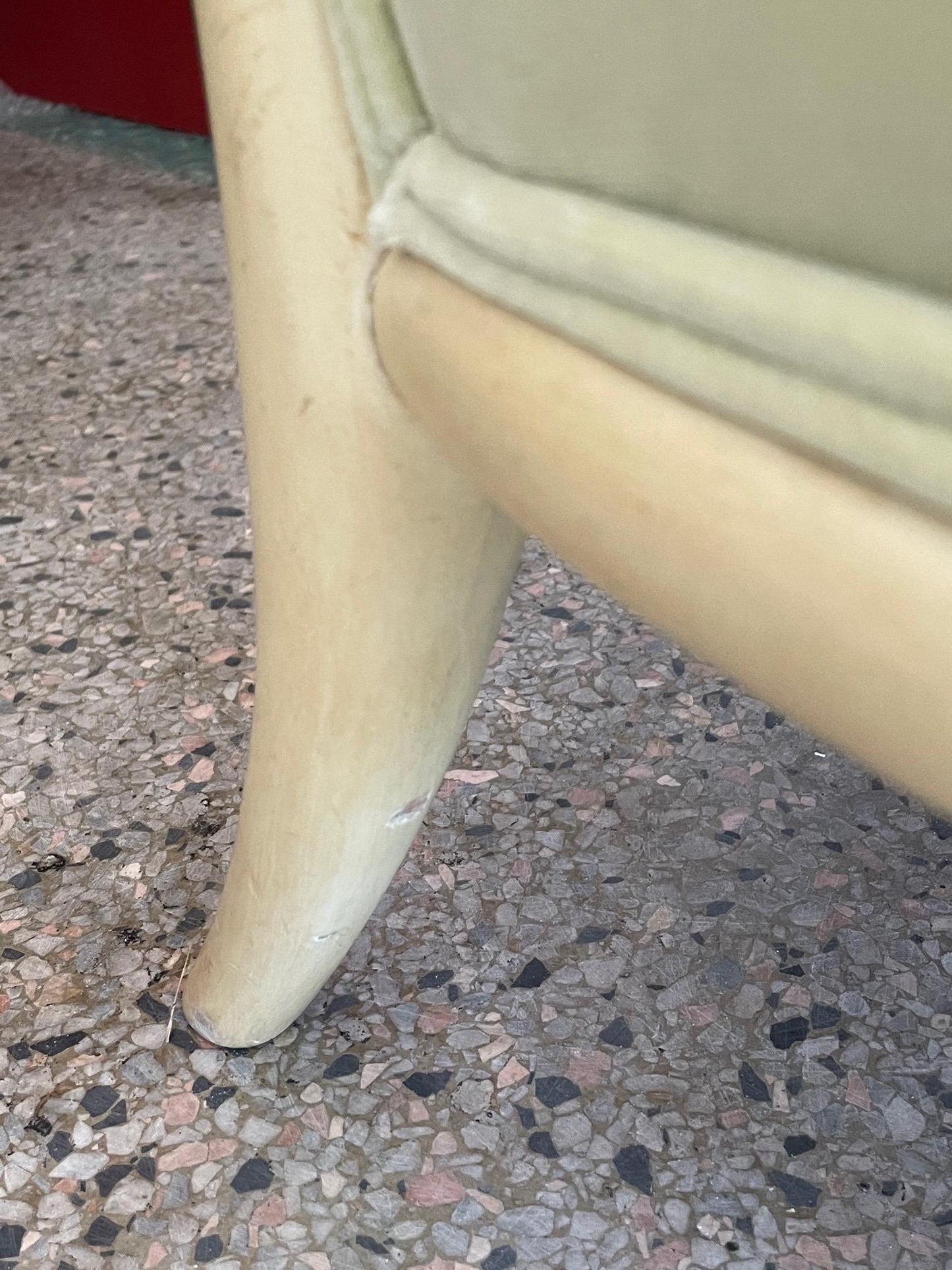 Frisman Vintage Elegant T.H. Robsjohn-Gibbings Slipper Chair with an Ottoman