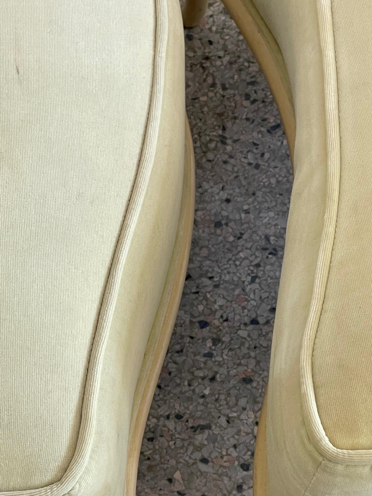 Frisman Vintage Elegant T.H. Robsjohn-Gibbings Slipper Chair with an Ottoman