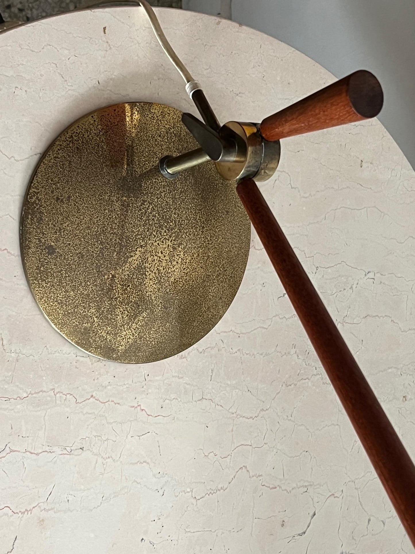 Frisman Vintage Thomas Valentiner For Poul Dinesen Danish Table Lamp 1950's
