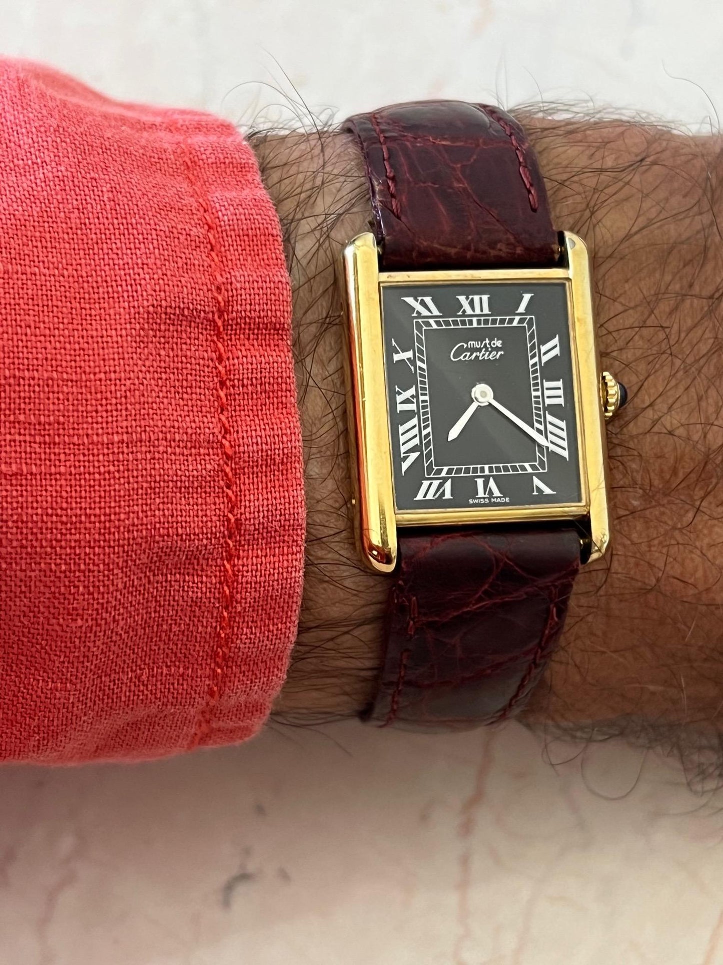 Frisman Vintage Cartier Tank Watch, circa 1980s