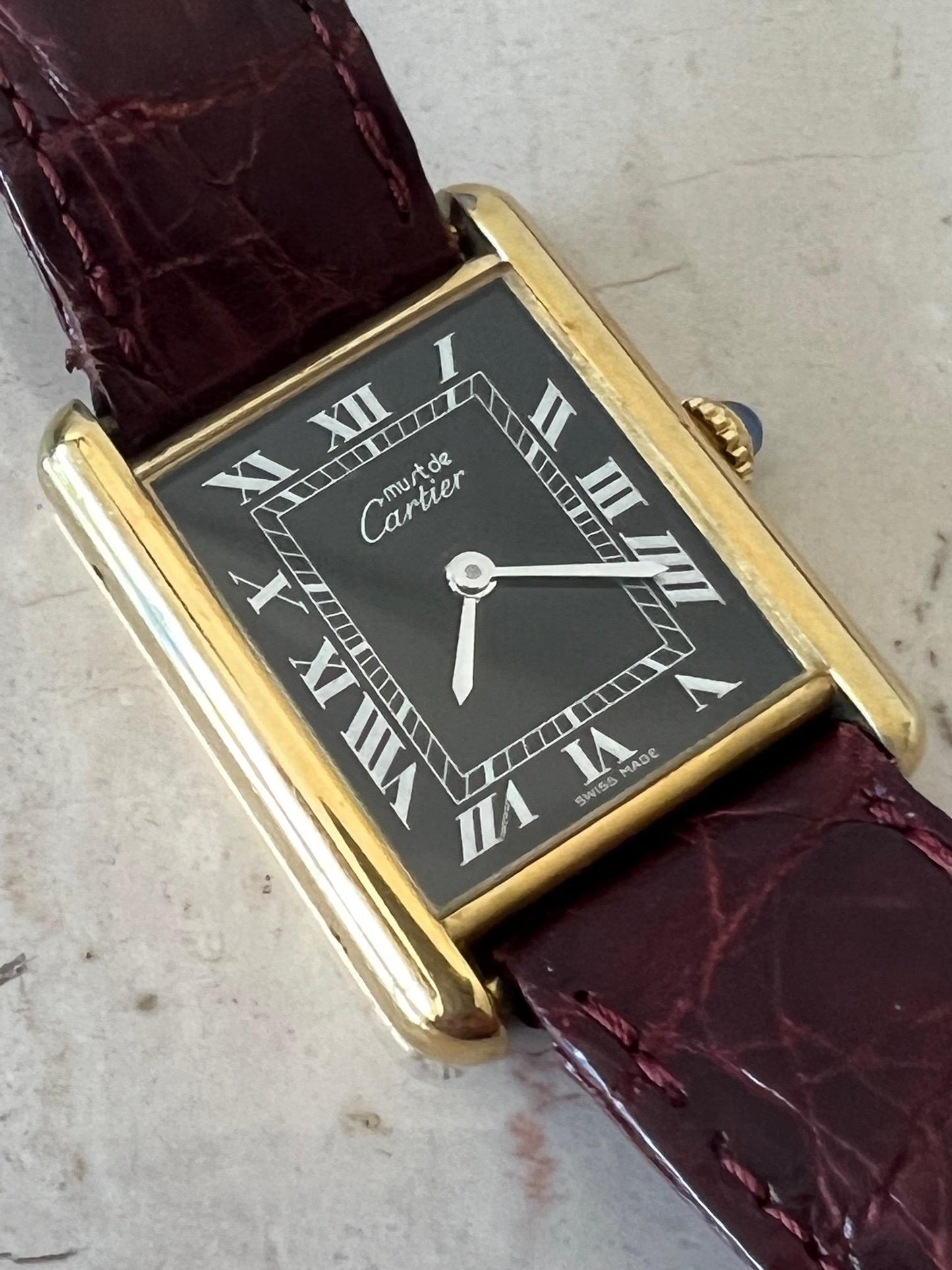Frisman Vintage Cartier Tank Watch, circa 1980s
