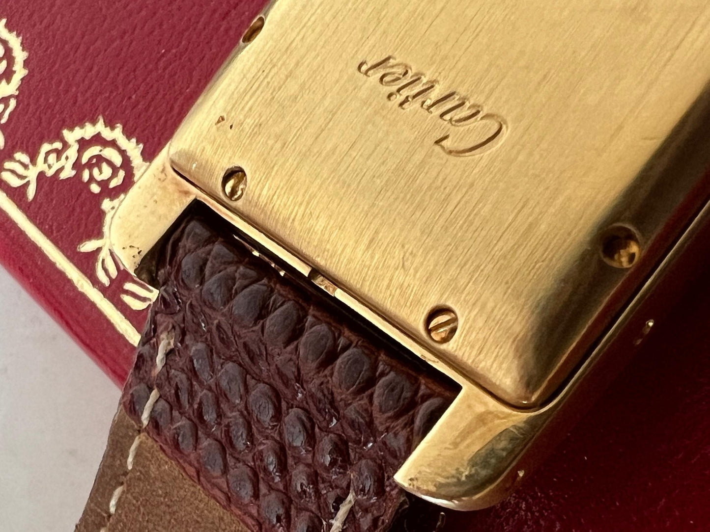 Frisman Vintage Cartier Tank Americaine Yellow Gold Automatic 1725