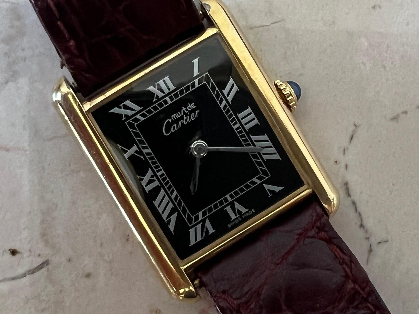 Frisman Vintage Cartier Tank Watch, circa 1980s