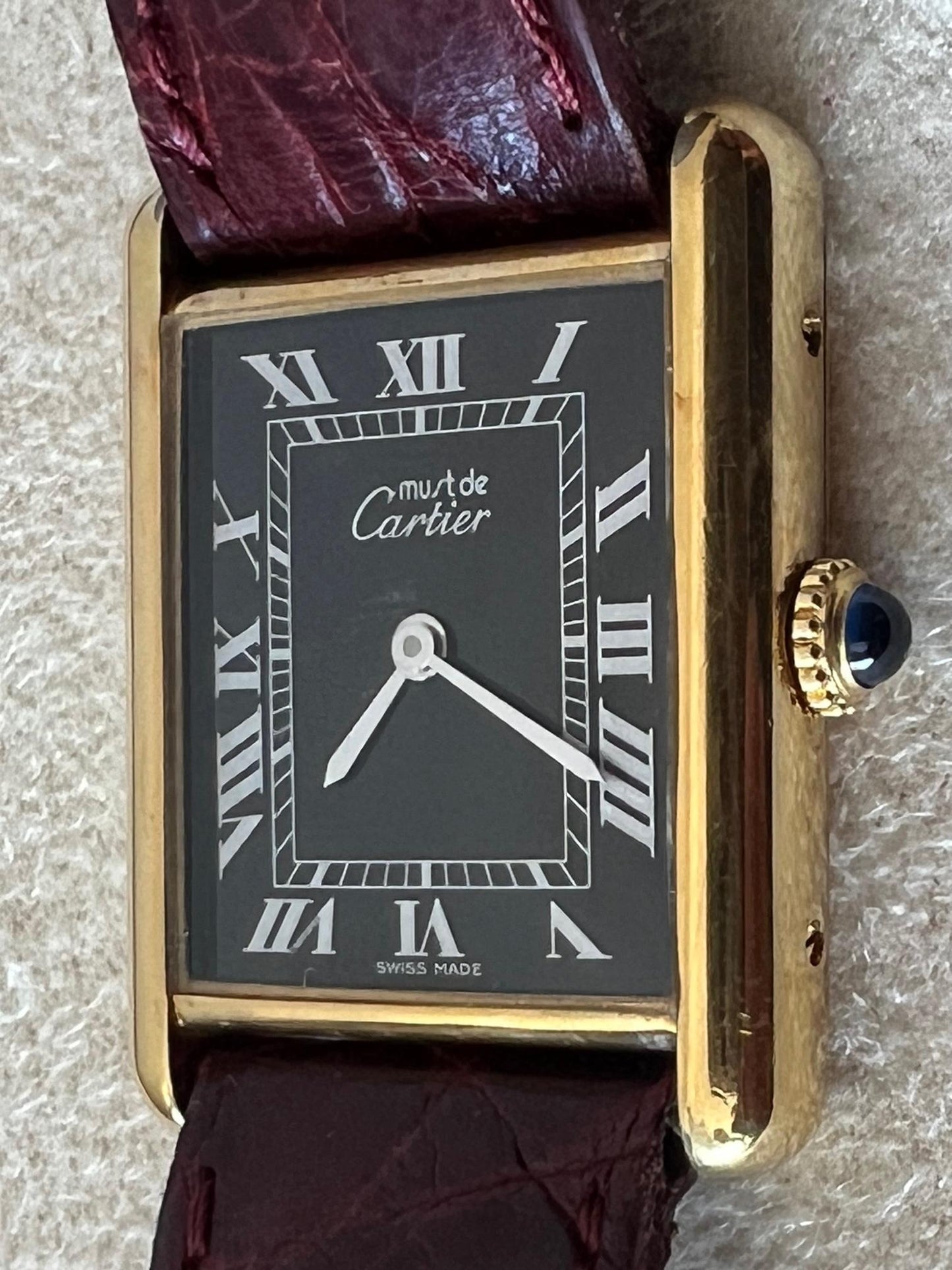 Frisman Vintage Cartier Tank Watch, circa 1980s