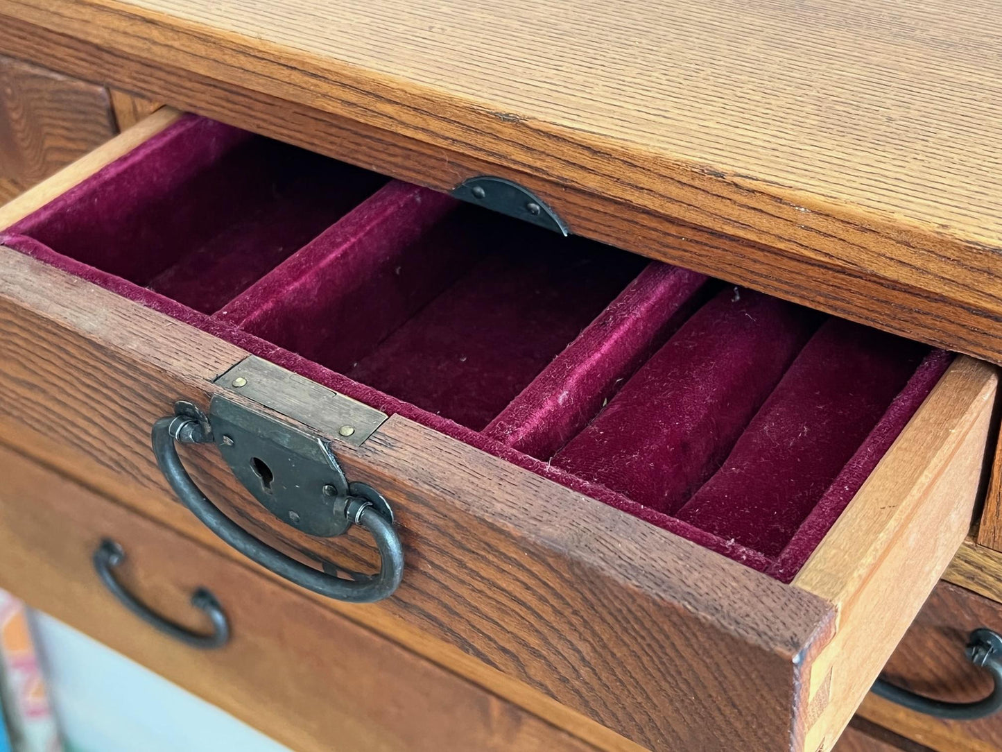 Frisman Vintage Japanese Tansu Jewelry Chest