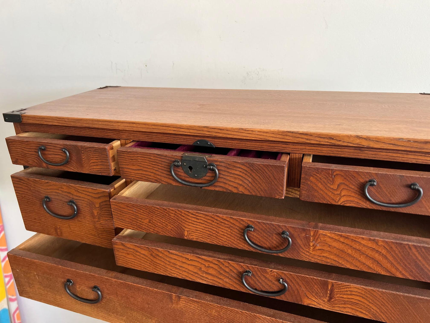 Frisman Vintage Japanese Tansu Jewelry Chest
