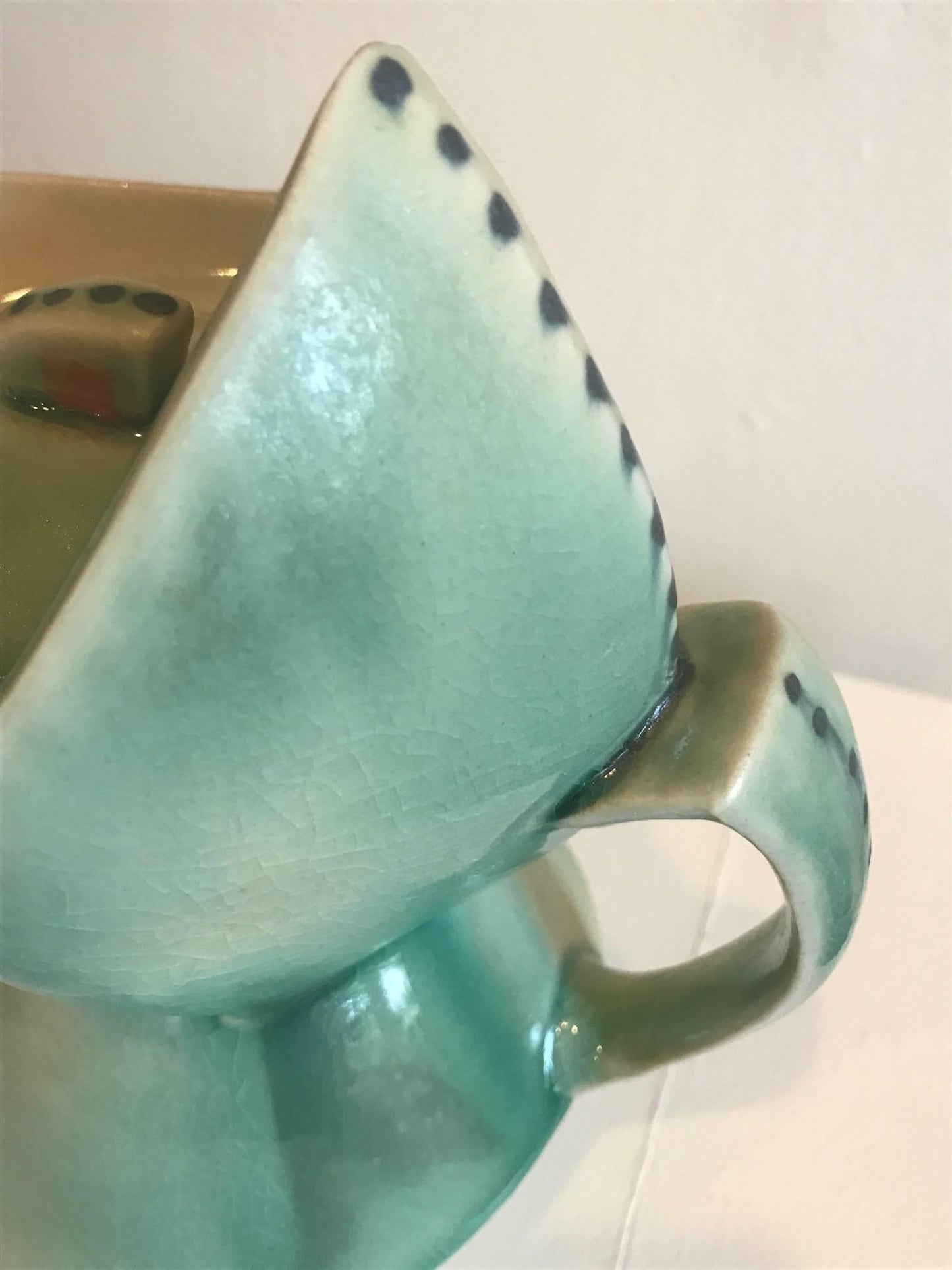Frisman Vintage Cubist Style Contemporary Teapot by Deborah Schwartzkopf