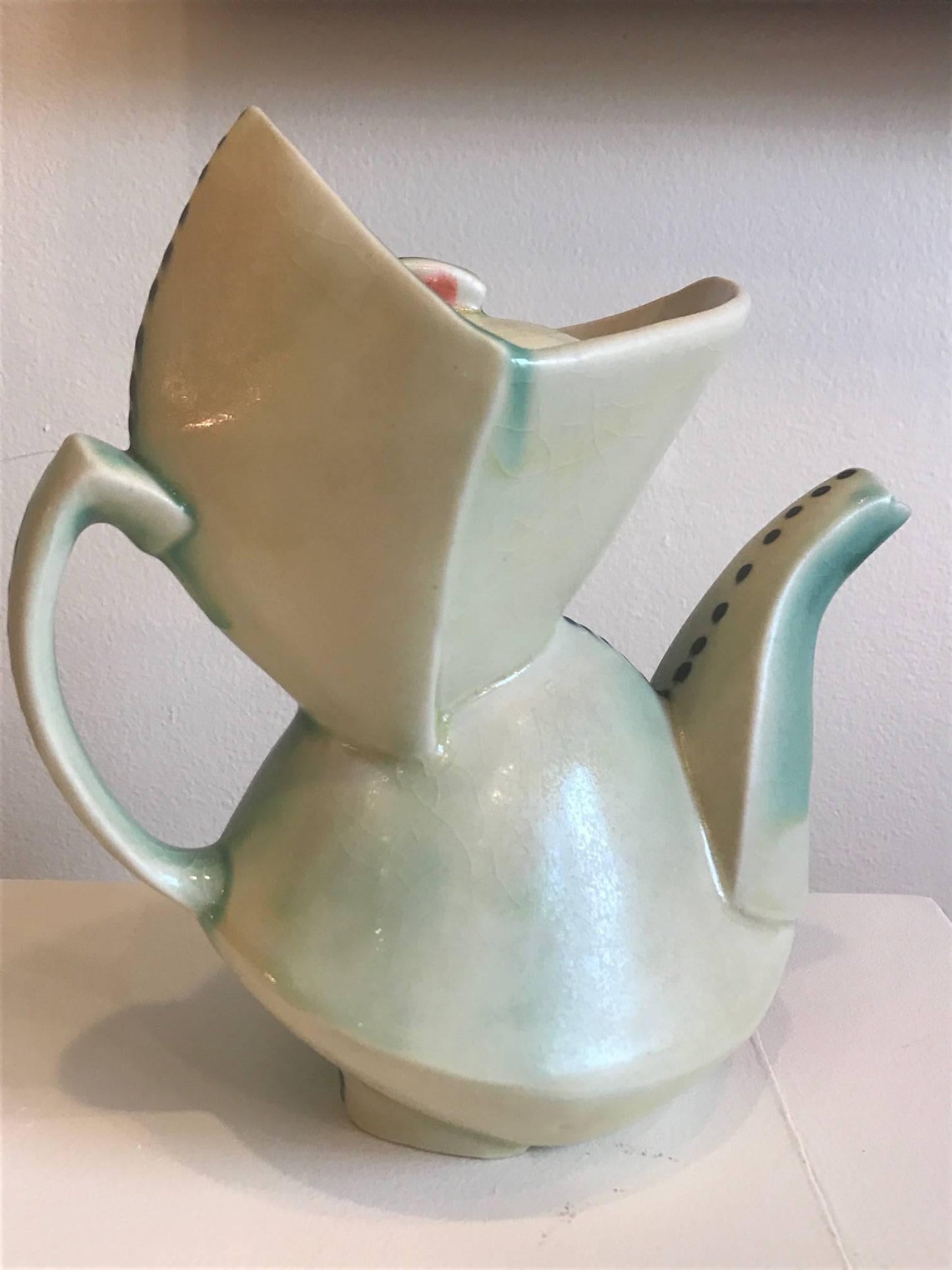 Frisman Vintage Cubist Style Contemporary Teapot by Deborah Schwartzkopf