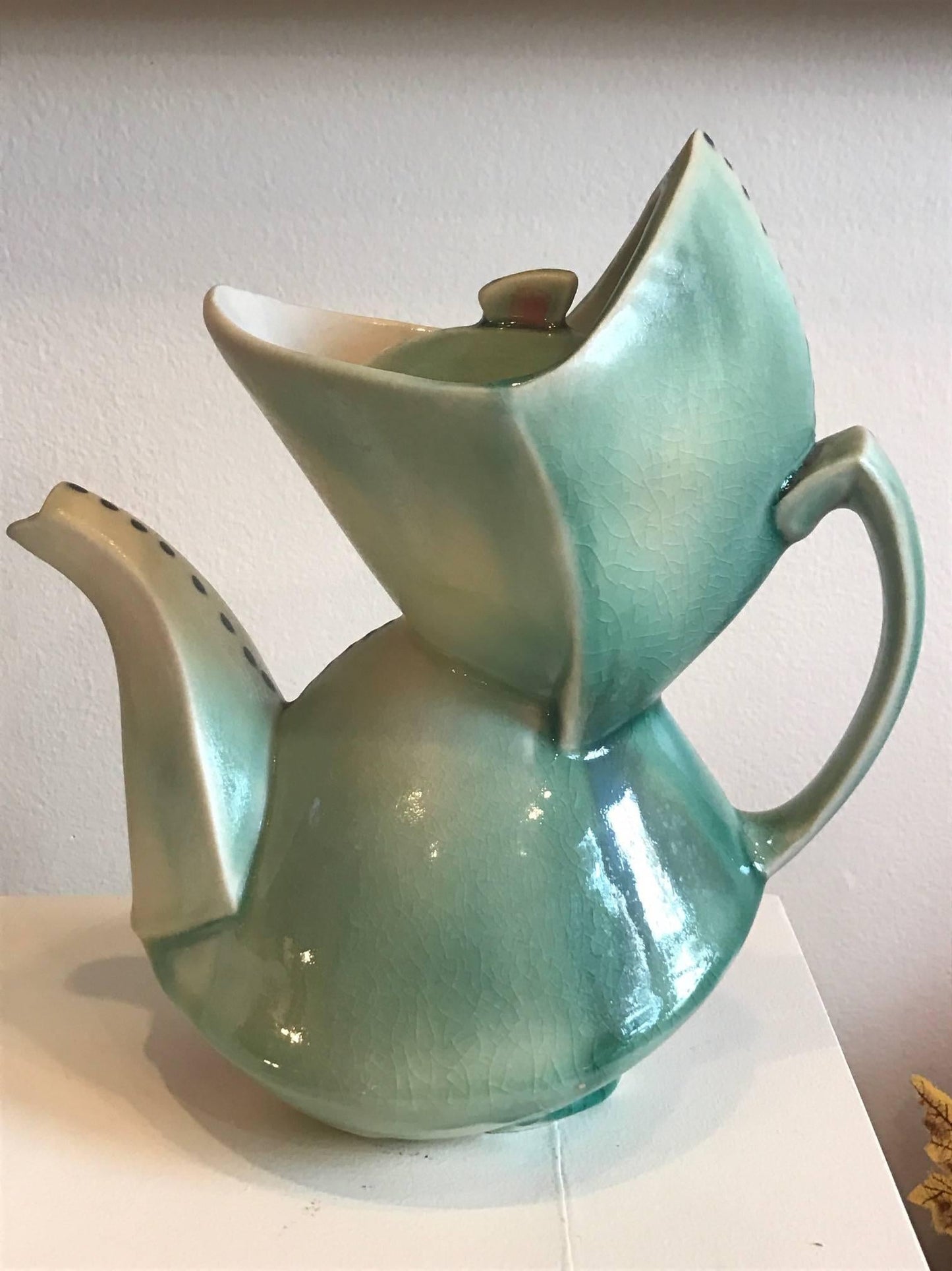 Frisman Vintage Cubist Style Contemporary Teapot by Deborah Schwartzkopf