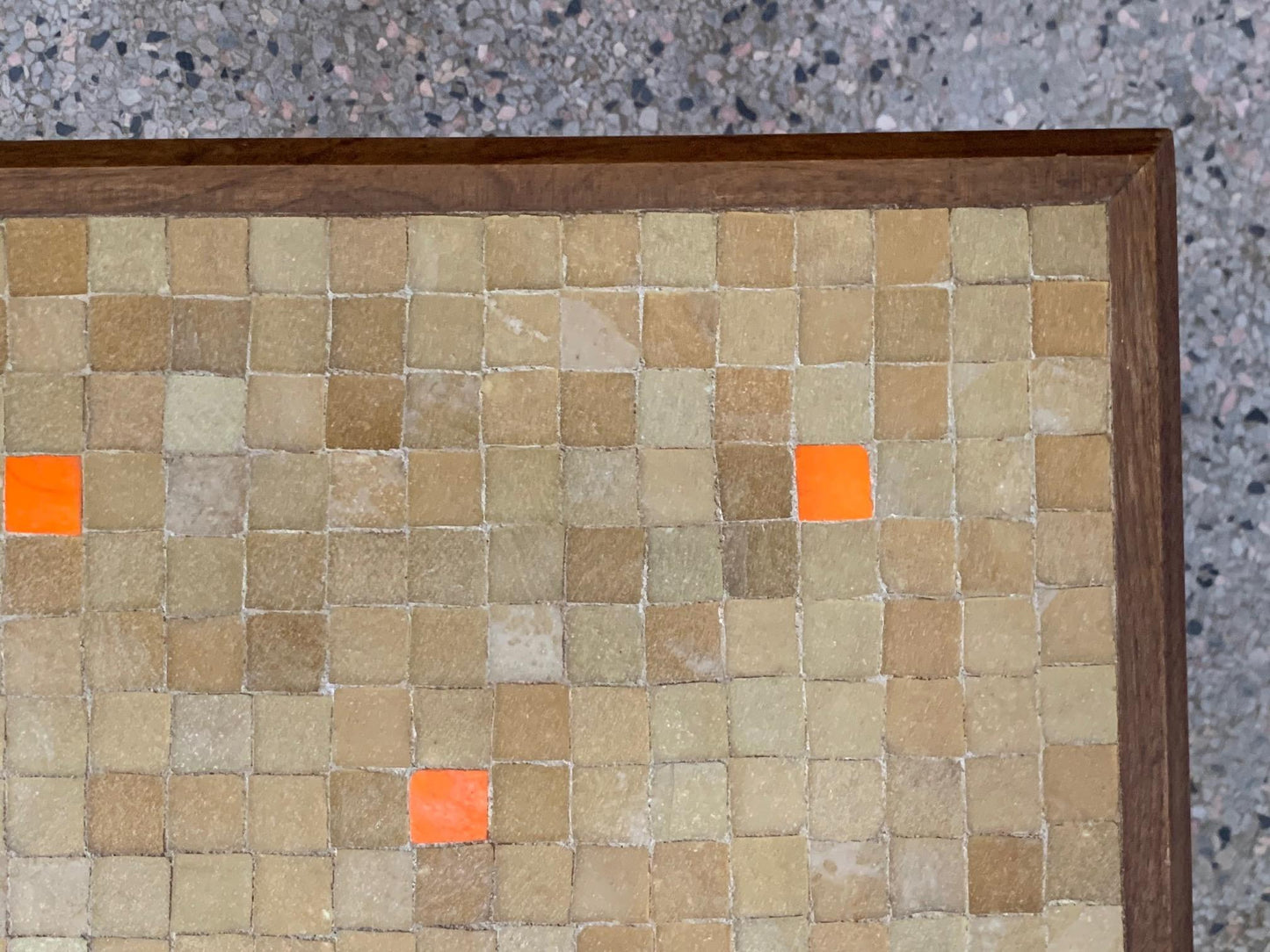 Frisman Vintage Pair of Murano Tile Side Tables