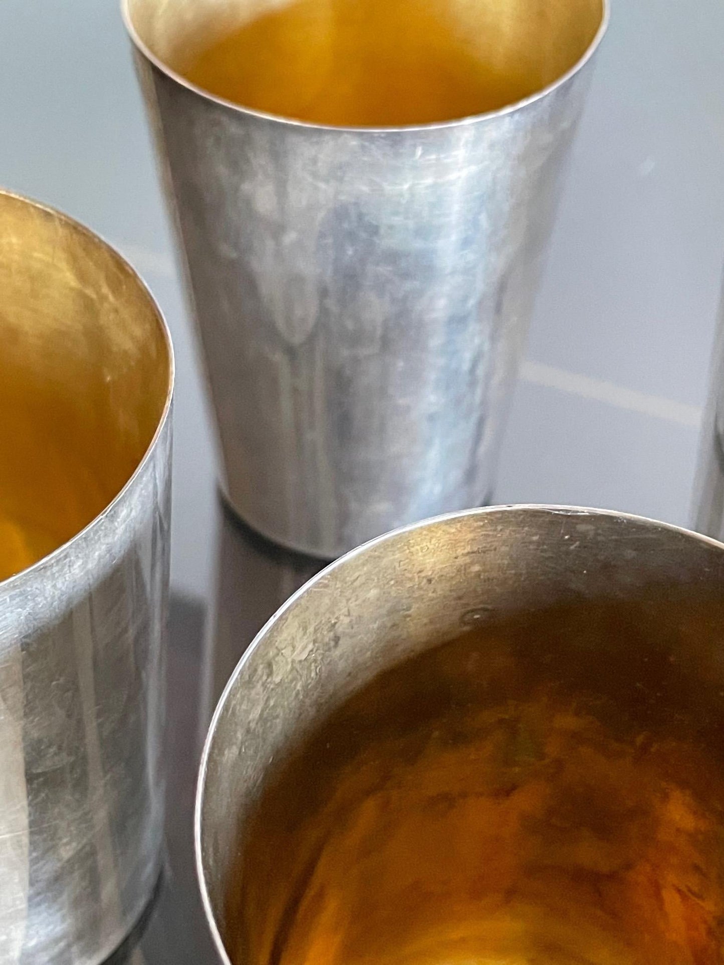Frisman Vintage Set of Six Silverplate Tumblers Davis London
