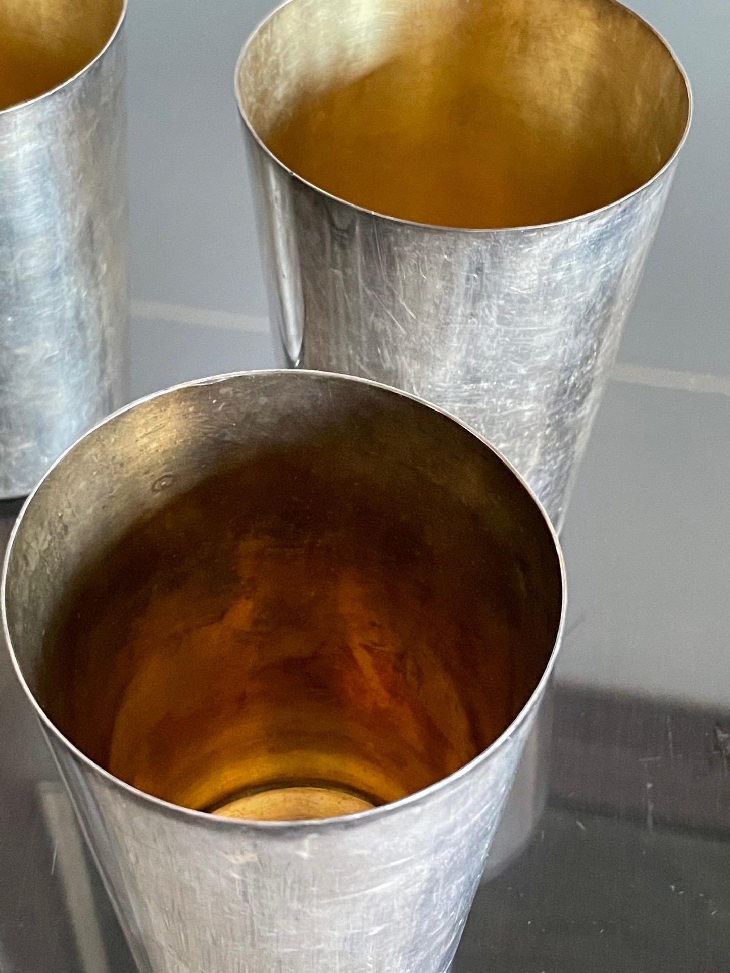 Frisman Vintage Set of Six Silverplate Tumblers Davis London