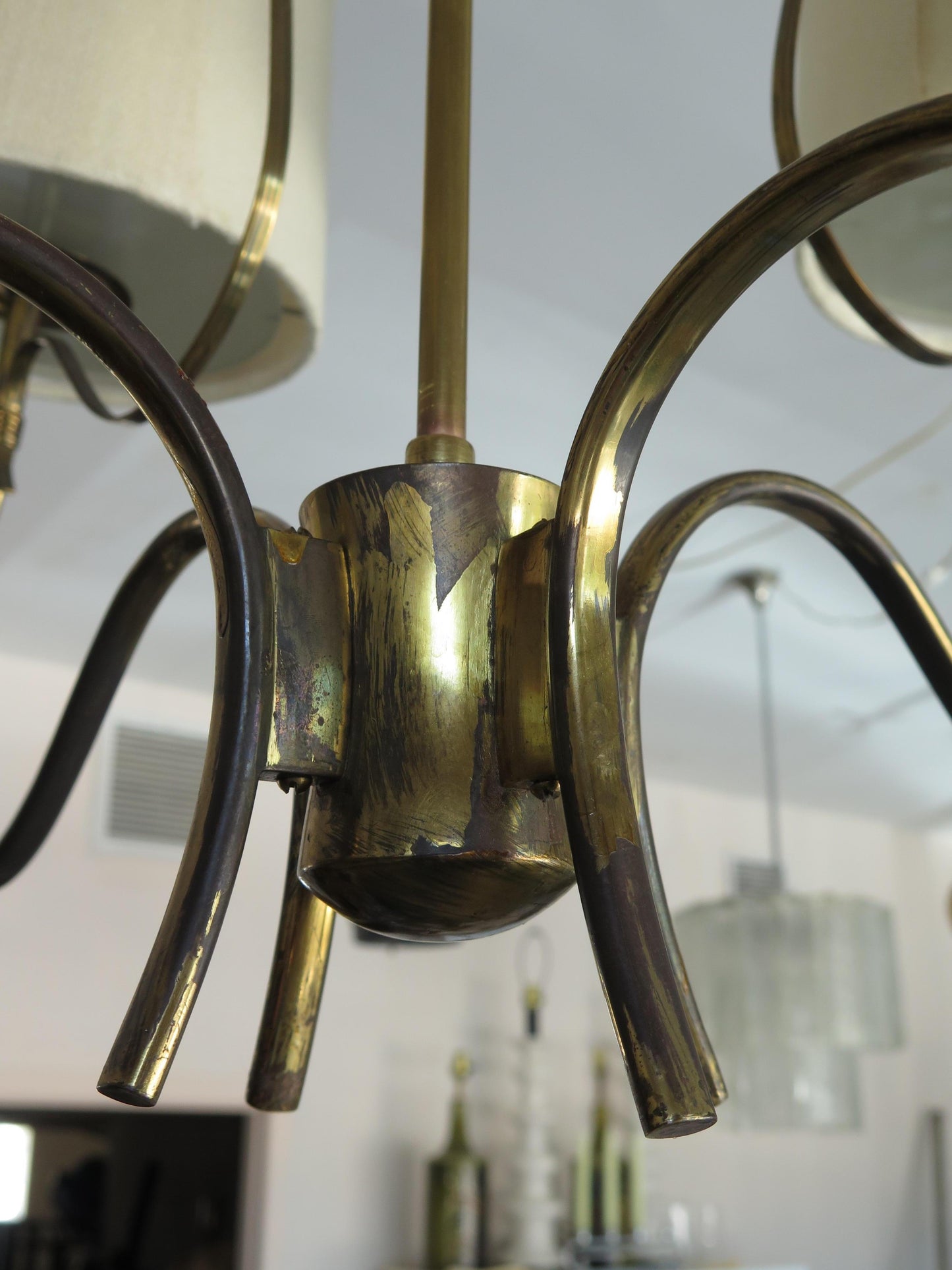 Frisman Vintage Elegant Paavo Tynell Four Arm Chandelier 9001/4 Taito