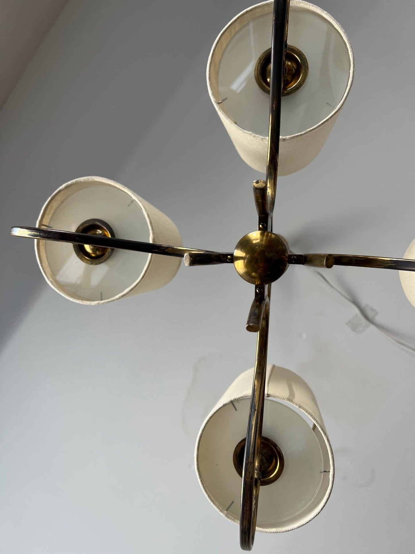 Frisman Vintage Elegant Paavo Tynell Four Arm Chandelier 9001/4 Taito