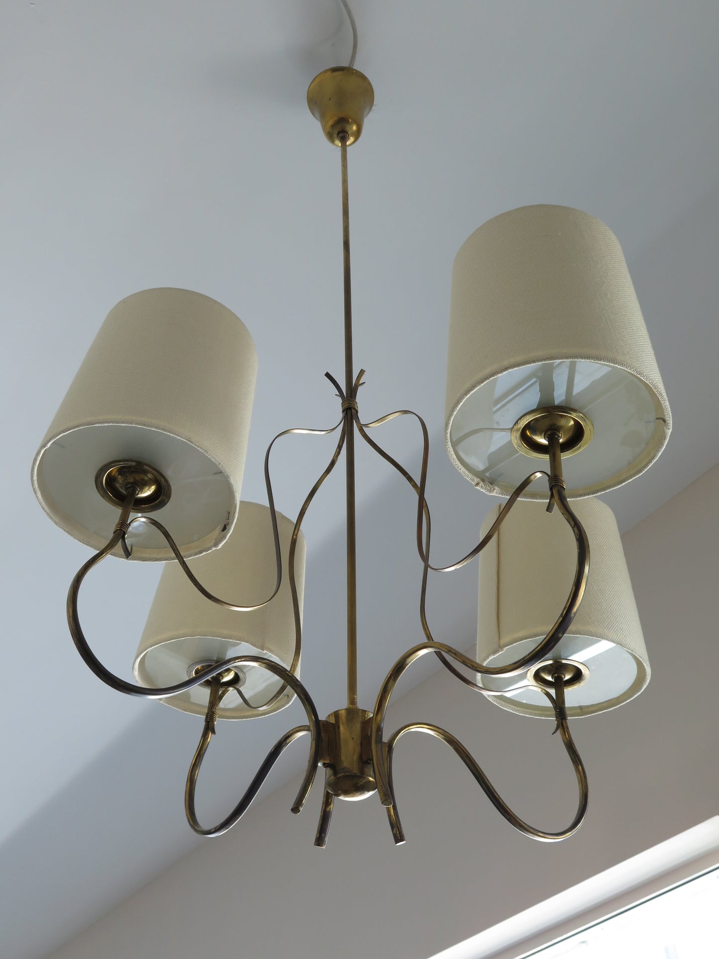 Frisman Vintage Elegant Paavo Tynell Four Arm Chandelier 9001/4 Taito