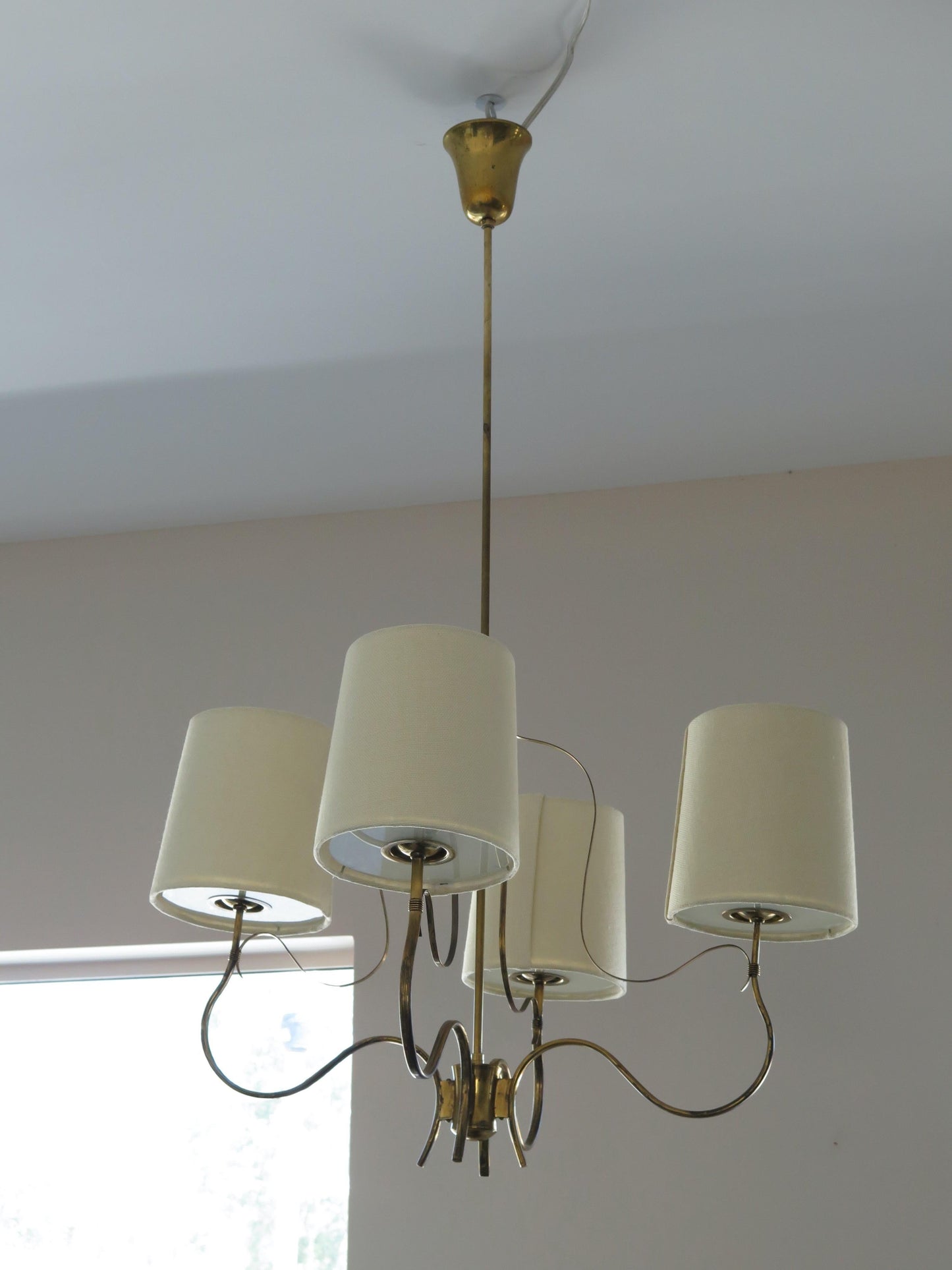 Frisman Vintage Elegant Paavo Tynell Four Arm Chandelier 9001/4 Taito
