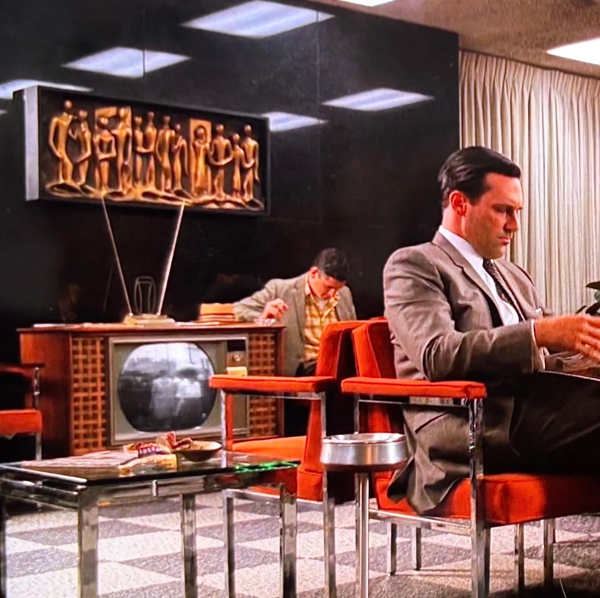 Frisman Vintage “Lovers” Huge Brutalist Fiberglass Wall Sculpture Espada for Finesse Originals