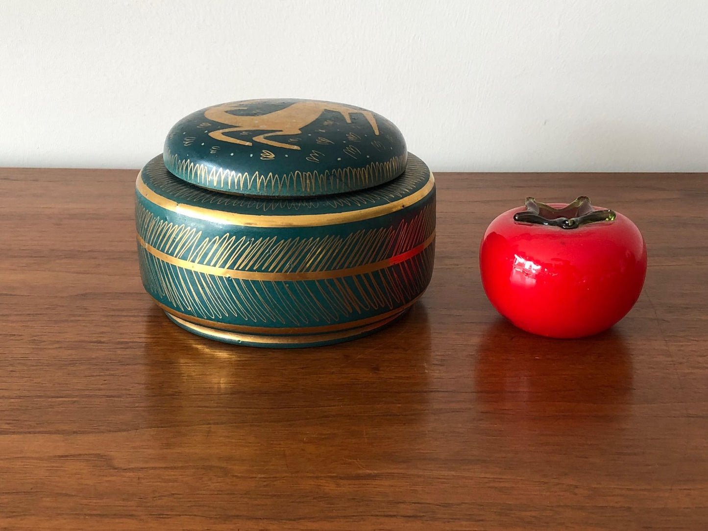 Frisman Vintage Waylande Gregory Ceramic Jar with Sgraffito Decoration