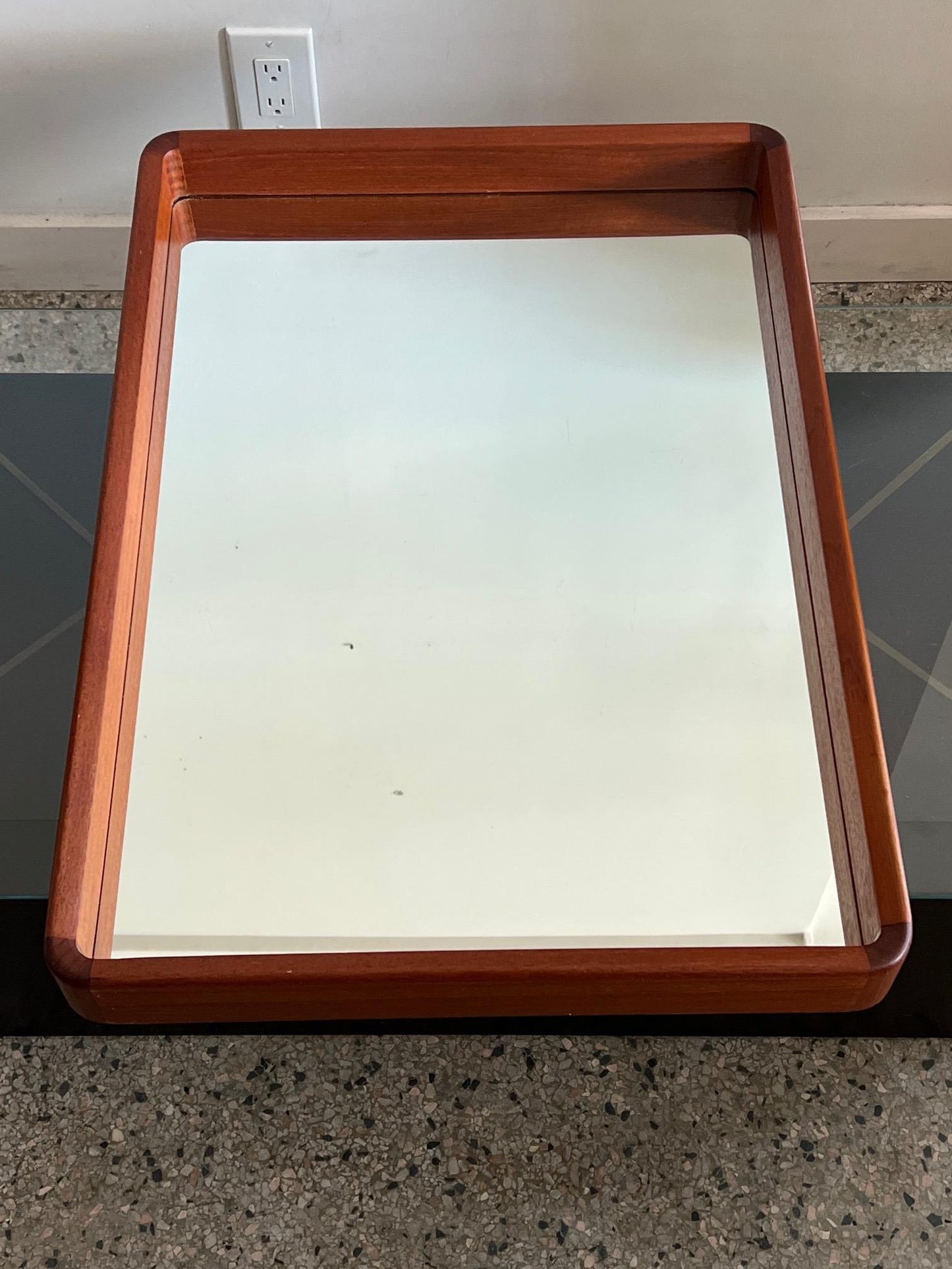 Frisman Vintage Westnofa Teak Mirror Norway 1960's