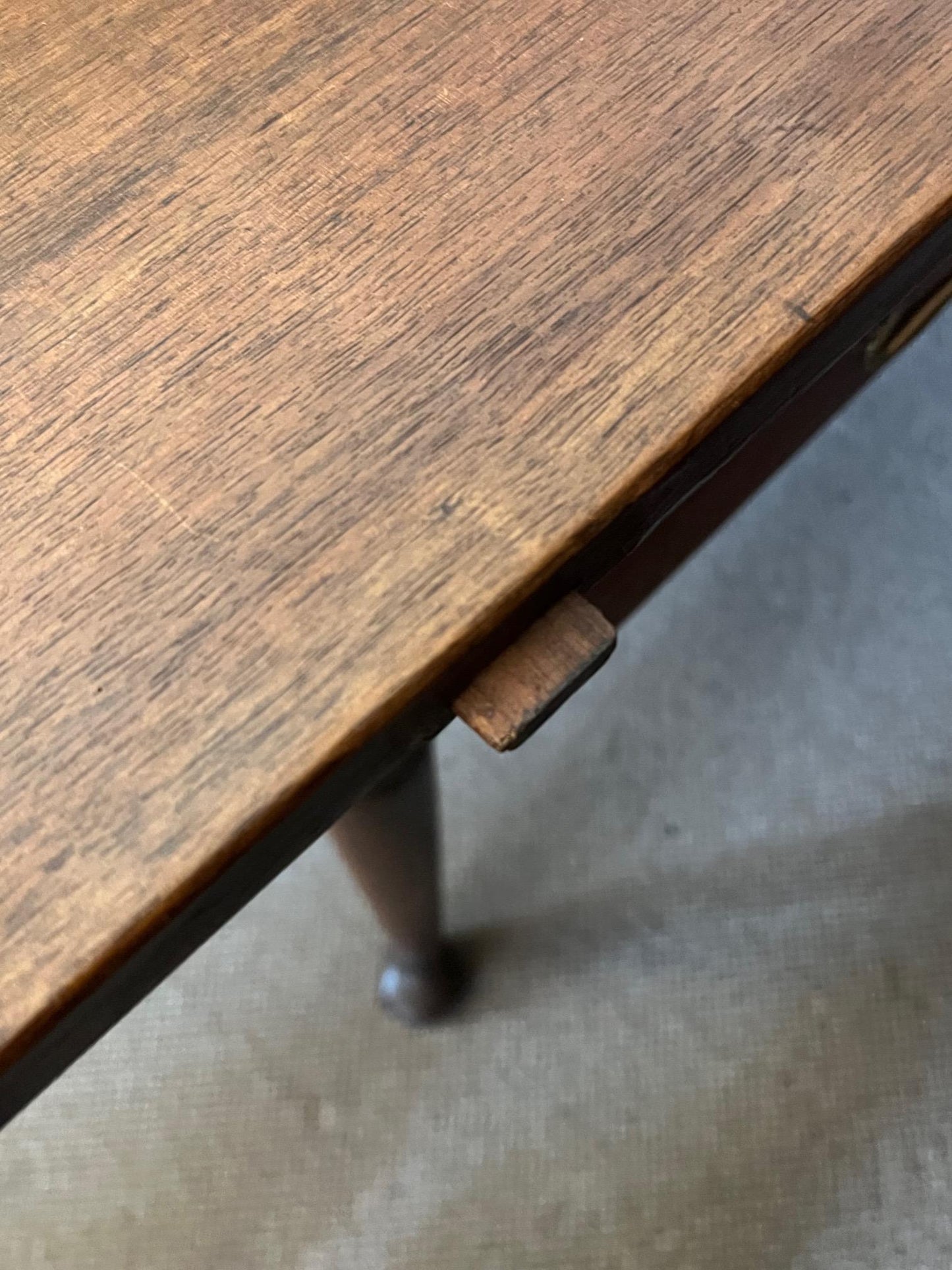 Frisman Vintage Pennsylvania Dutch Pin Top Work Table 18th Century