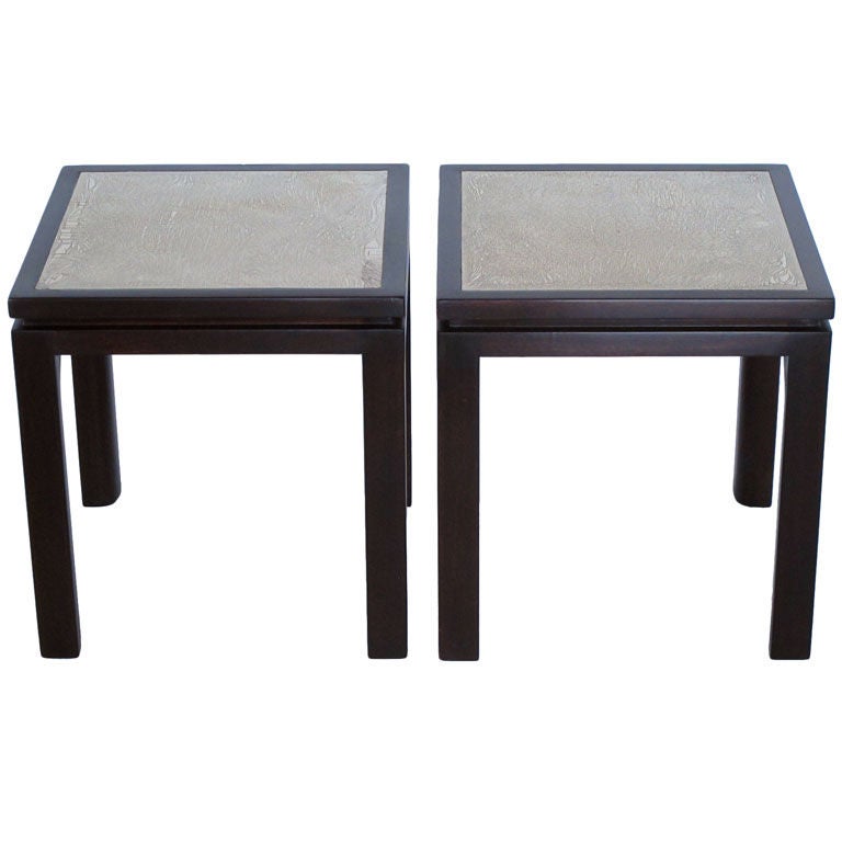 Frisman Vintage A Pair Of Harvey Probber Enamel Tables