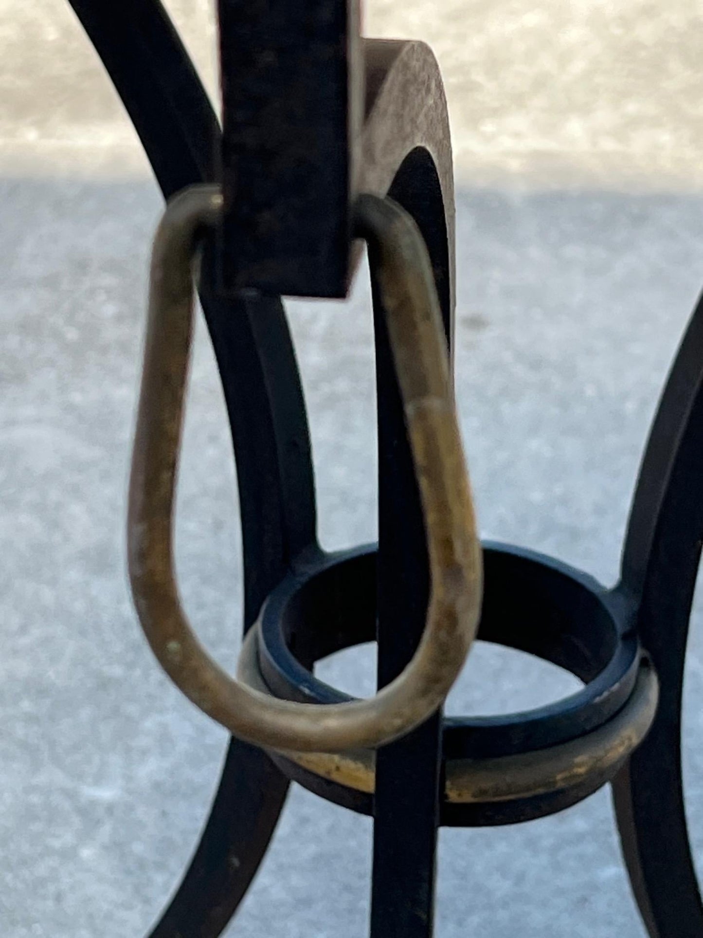 Frisman Vintage A Classic Wrought Iron Gueridon By Yale Burge ca' 1950's