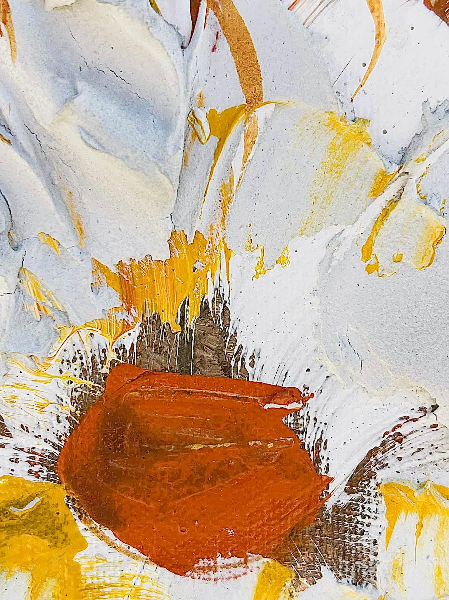 Frisman Vintage 60s Lee Reynolds Vintage Mid Century Modern Abstract Floral Oil Painting Framed