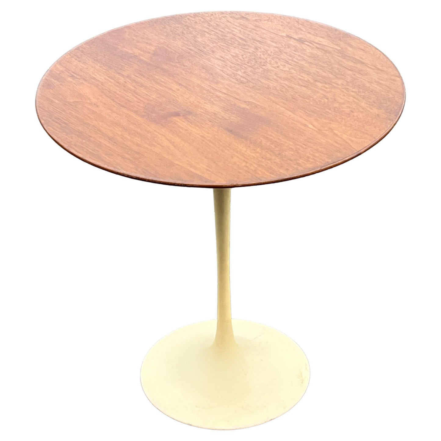 Frisman Vintage Knoll Saarinen Side Table with Walnut Top