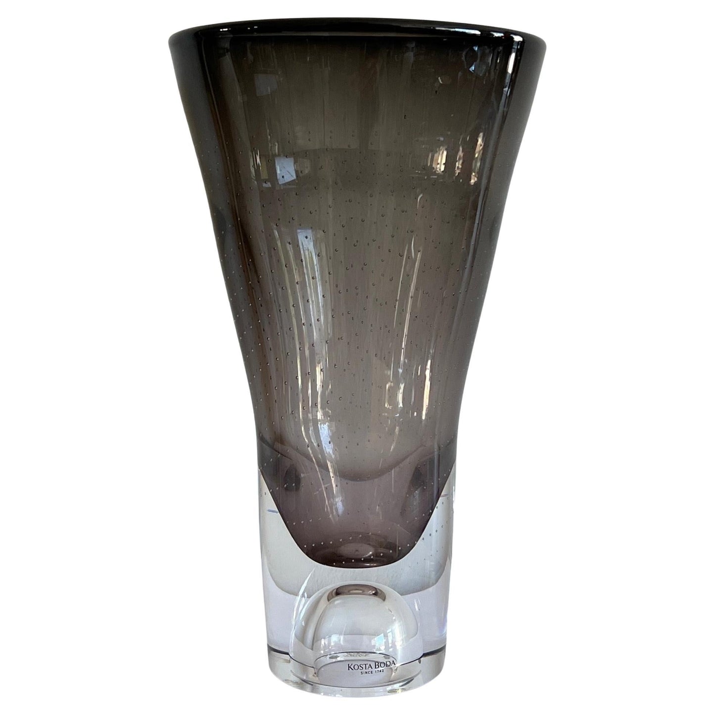 Frisman Vintage Kosta Boda Glass Vase by Goran Warff