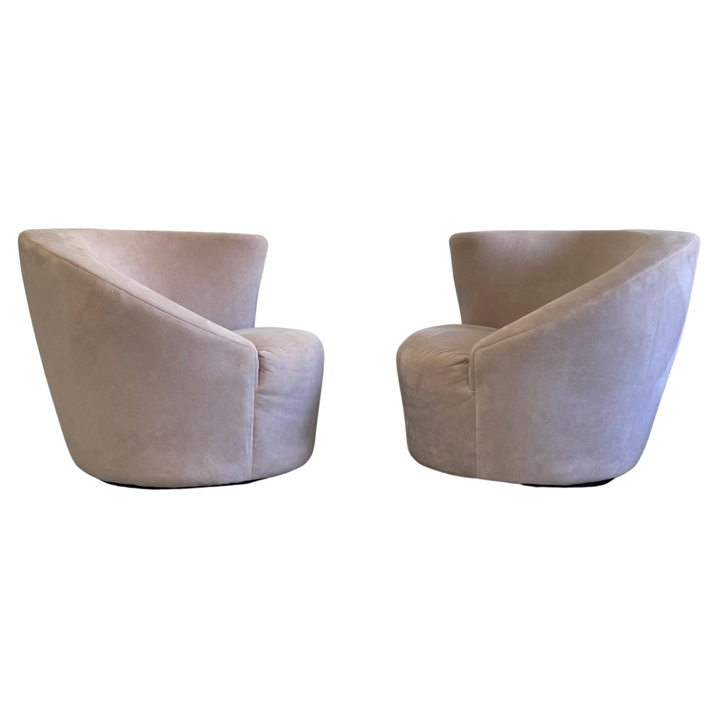 Frisman Vintage Corkscrew or Nautilus Swivel Chairs by Directional