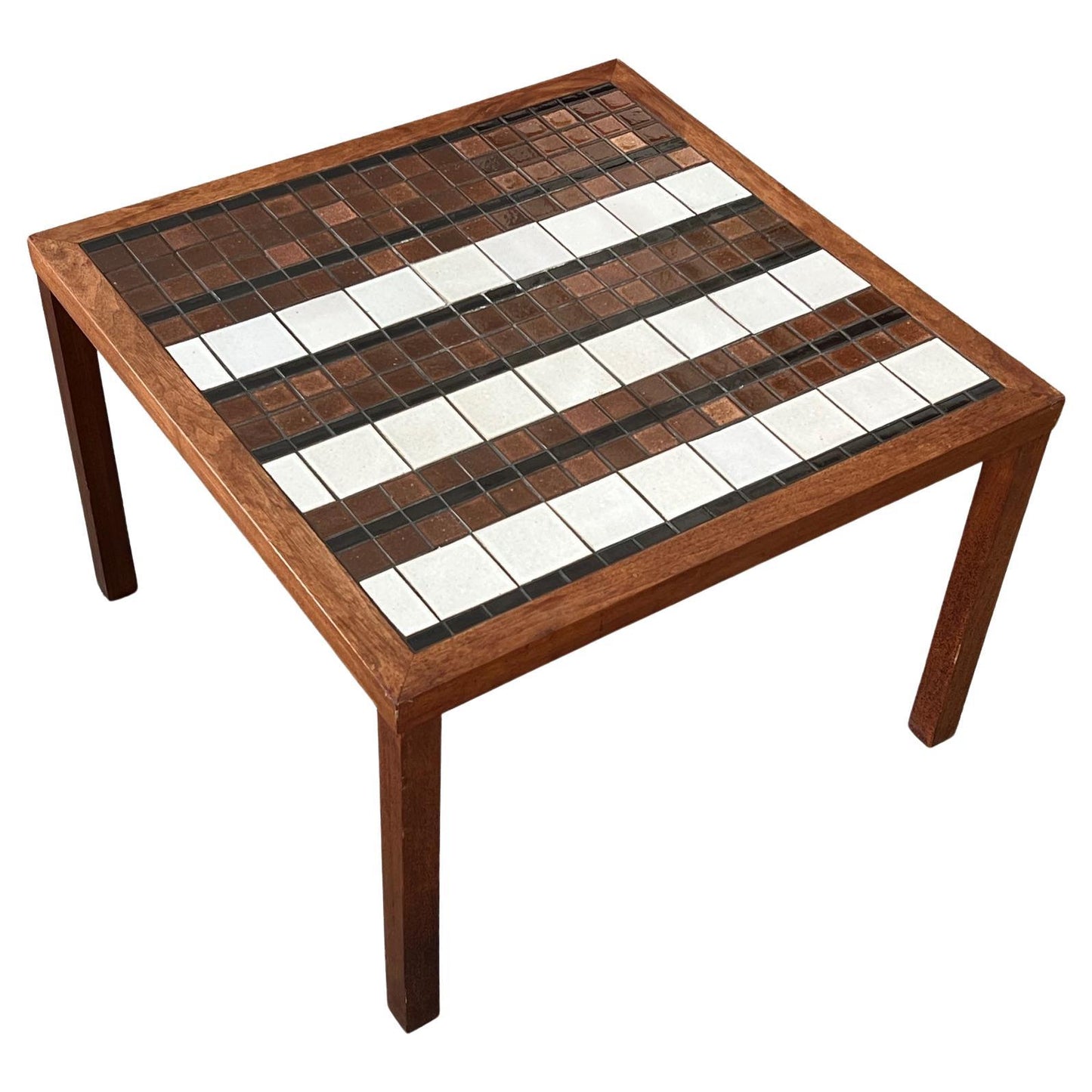 Frisman Vintage Martz Marshall Studios Side Table with Tile Top