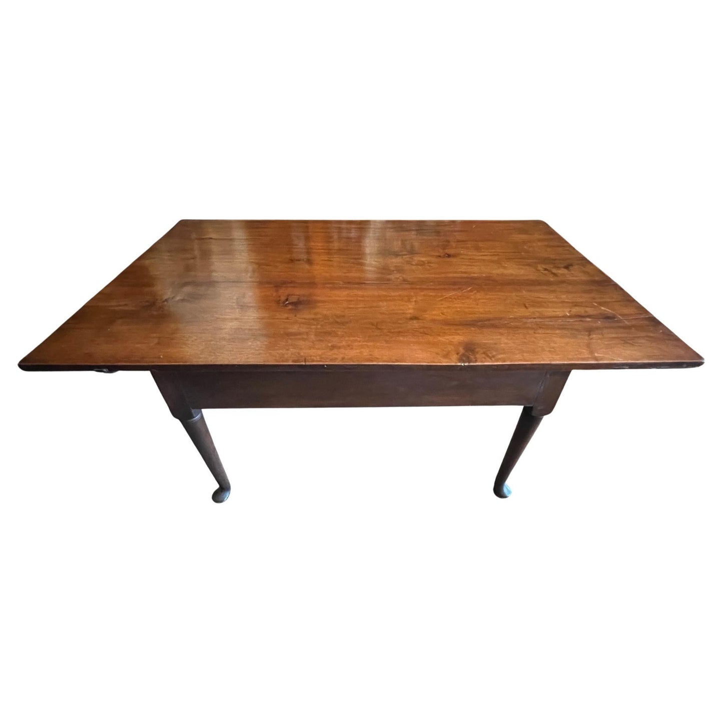 Frisman Vintage Pennsylvania Dutch Pin Top Work Table 18th Century