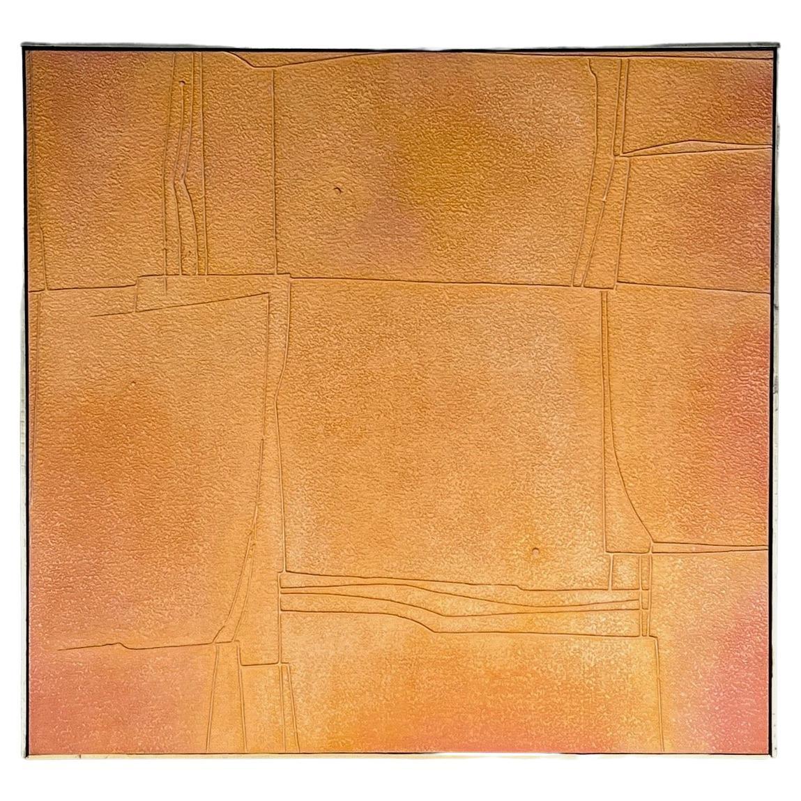 Frisman Vintage Warren Wolf Abstract Painting ca' 1980
