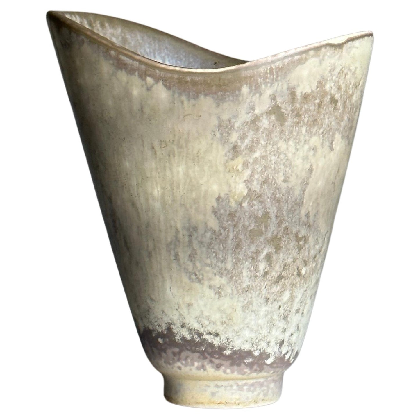 Frisman Vintage Large Organic Freeform Stoneware Vase by Carl-Harry Stålhane for Rörstrand