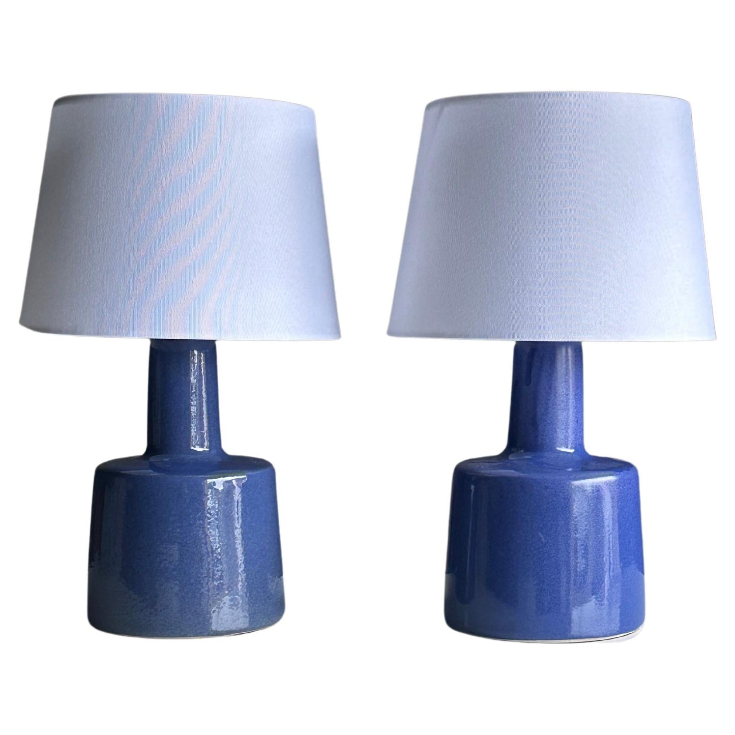 Frisman Vintage Martz Lamps by Jane and Gordon Martz for Marshall Studios, Blue, Ceramic