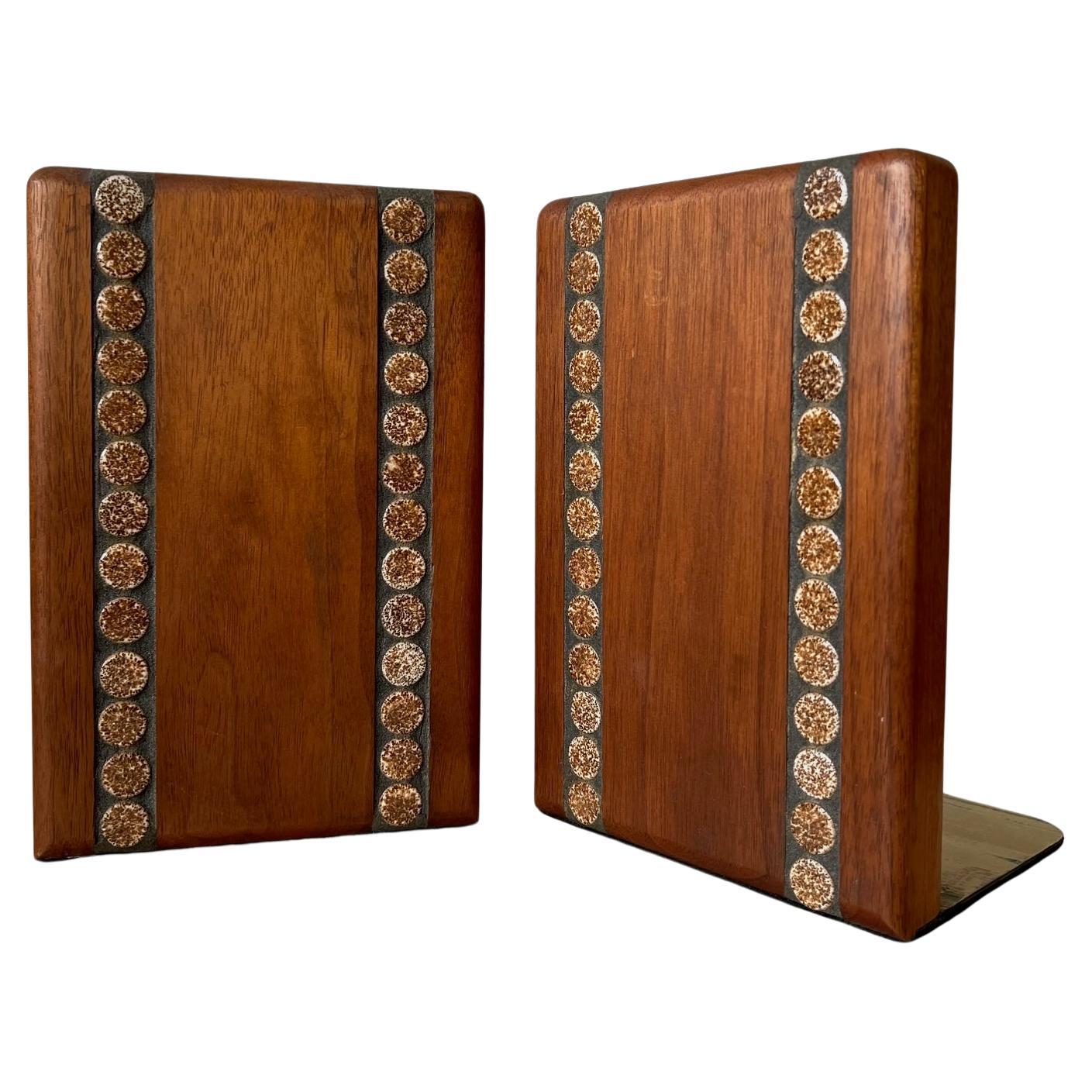 Frisman Vintage Gordon Martz Marshall Studios Ceramic Bookends ca' 1950's