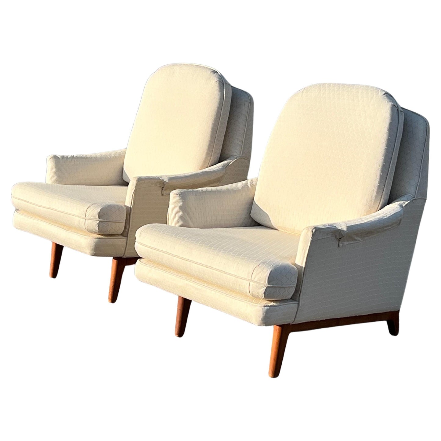 Frisman Vintage A Pair Of Wormley Dunbar Chairs From The Janus Collection Ca' 1960's