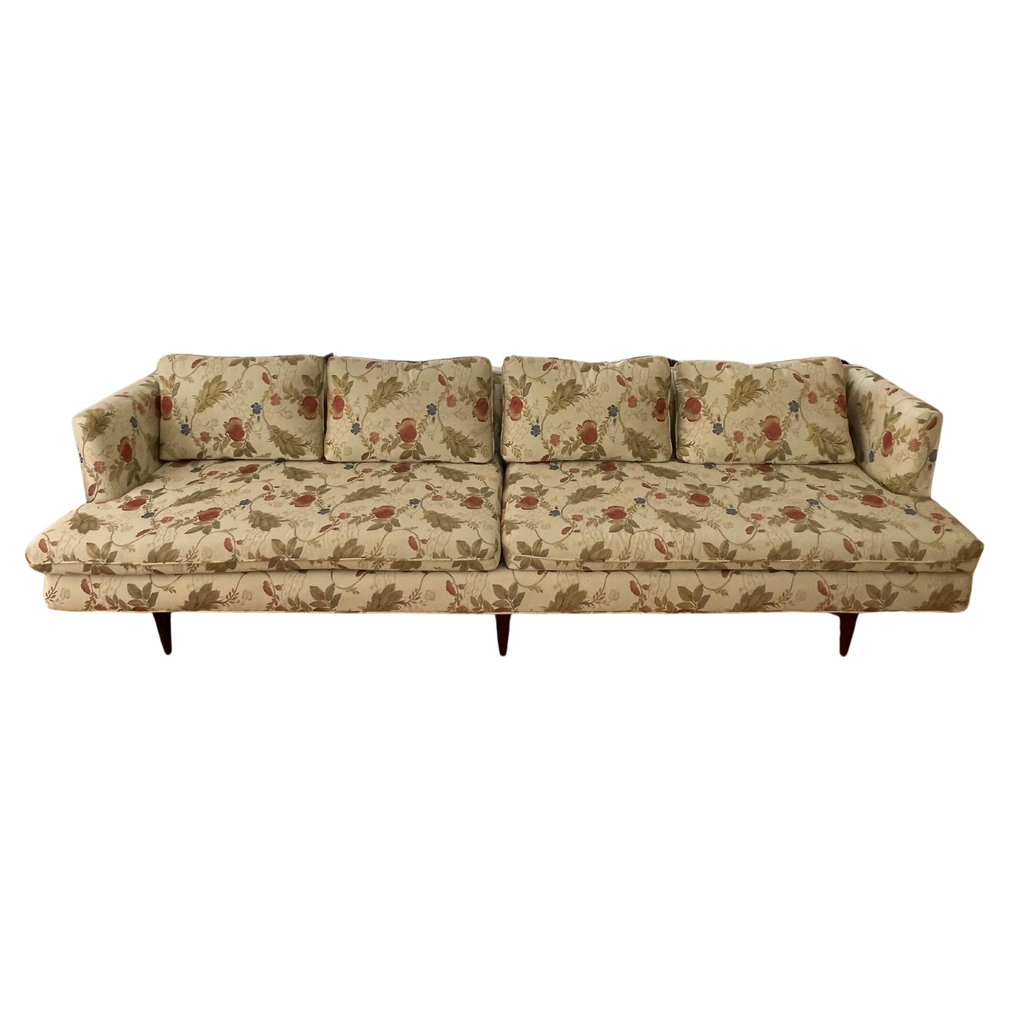 Frisman Vintage A Classic Edward Wormley Dunbar Sofa With Rosewood Legs Model 4907