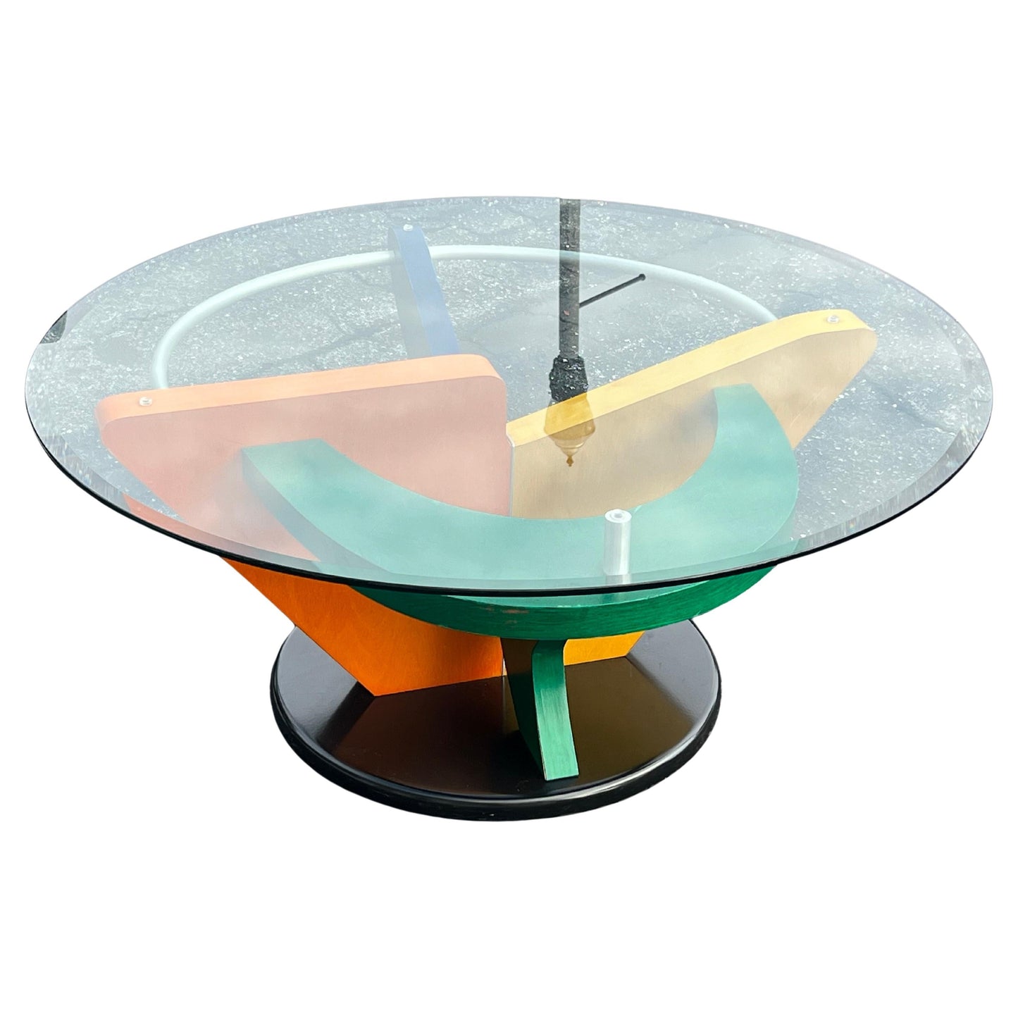 Frisman Vintage Funky Post Modern Colorful Coffee Table ca' 1990