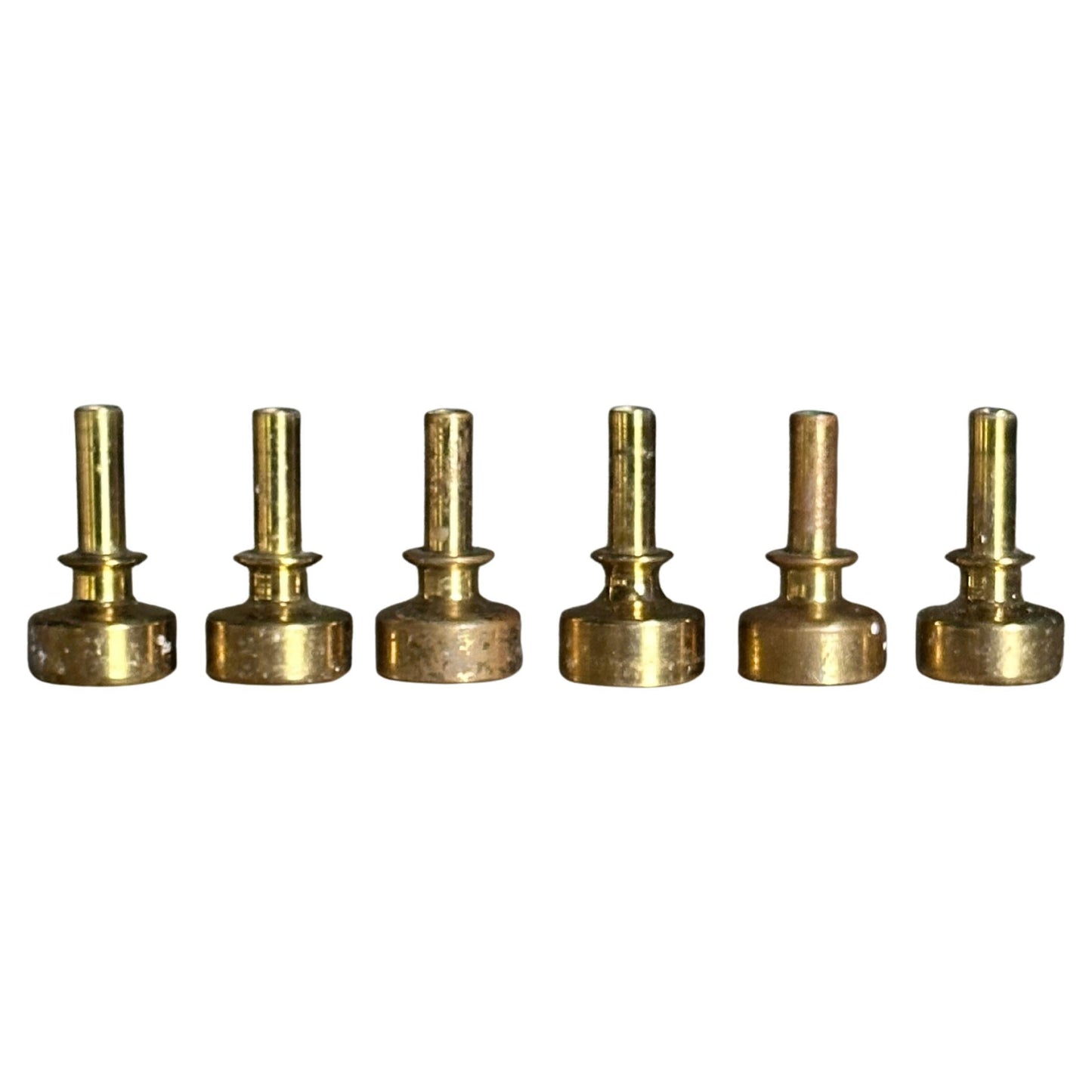 Frisman Vintage Hans Agne Jakobsson Brass Candle Holders, Set of 6