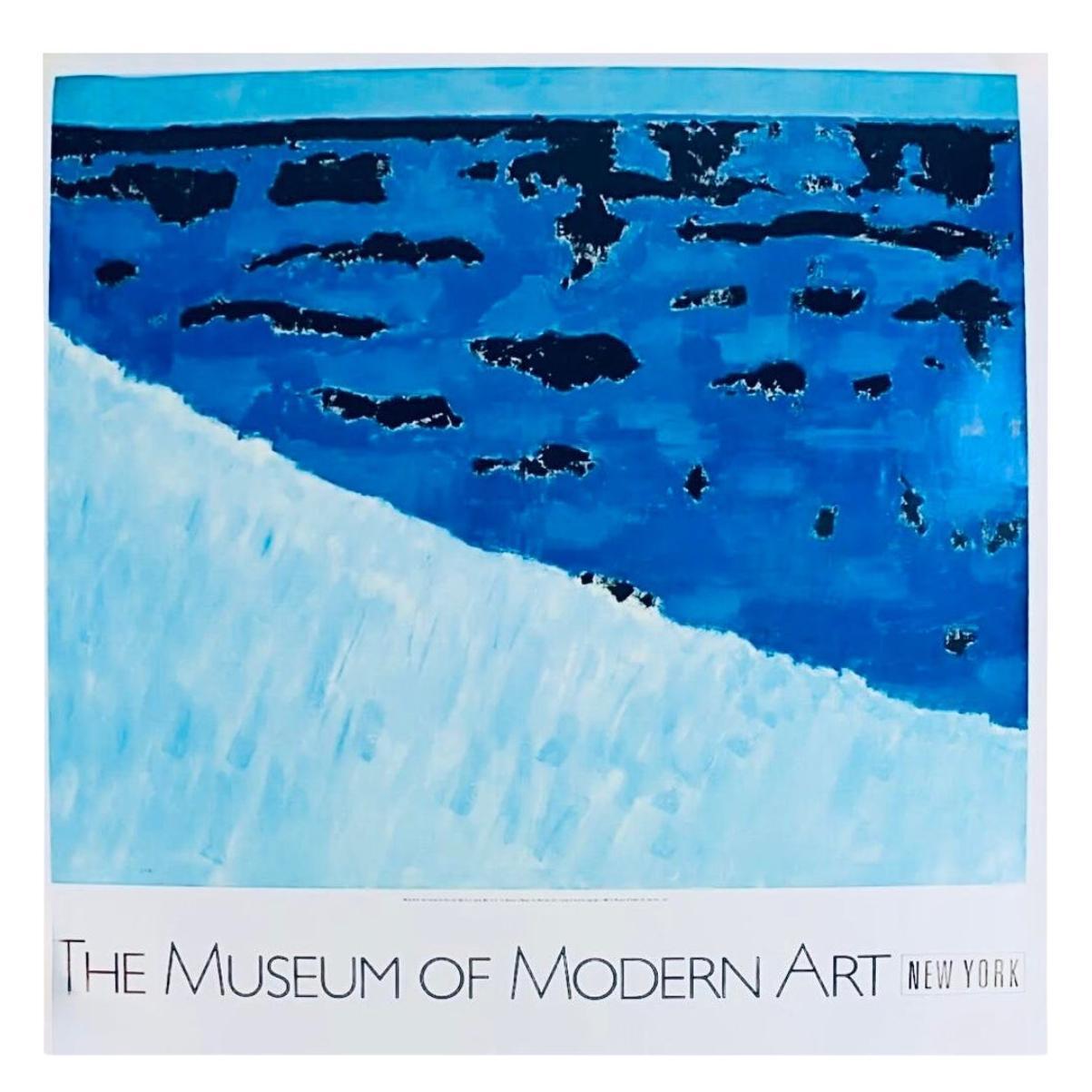 Frisman Vintage Rare Milton Avery Museum of Modern Art Exhibition Lithograph Poster Sea Grasses