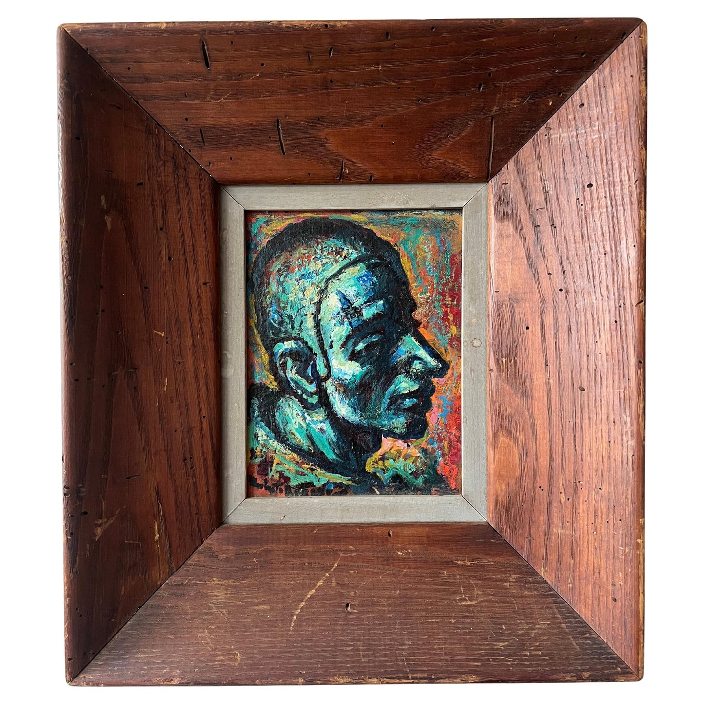 Frisman Vintage "Arturo The Clown" Painting By Umberto Romano ca' 1940's