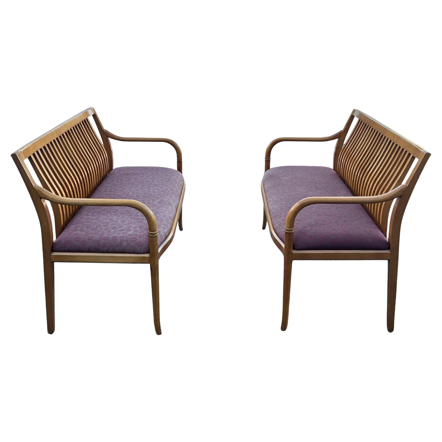 Frisman Vintage A Pair Of Custom Maple Benches By Paoli ca' 1980's