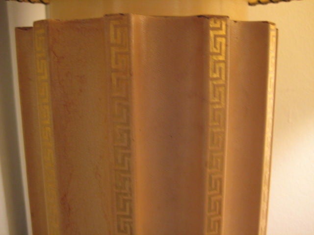 Frisman Vintage A Pair of Leather Covered Lamps With Original Shades