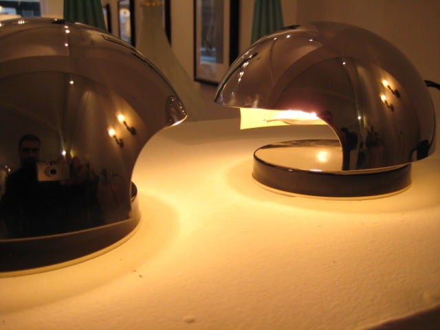 Frisman Vintage Pair of Bedside Lamps by Reggiani