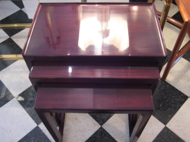 Frisman Vintage A Set of Edward Wormley for Dunbar Nesting Tables
