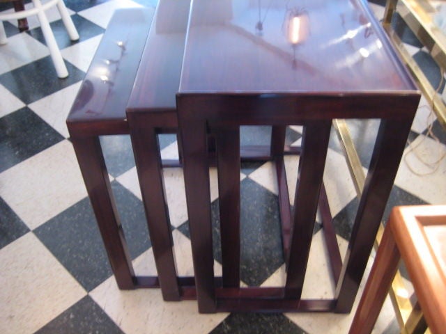 Frisman Vintage A Set of Edward Wormley for Dunbar Nesting Tables