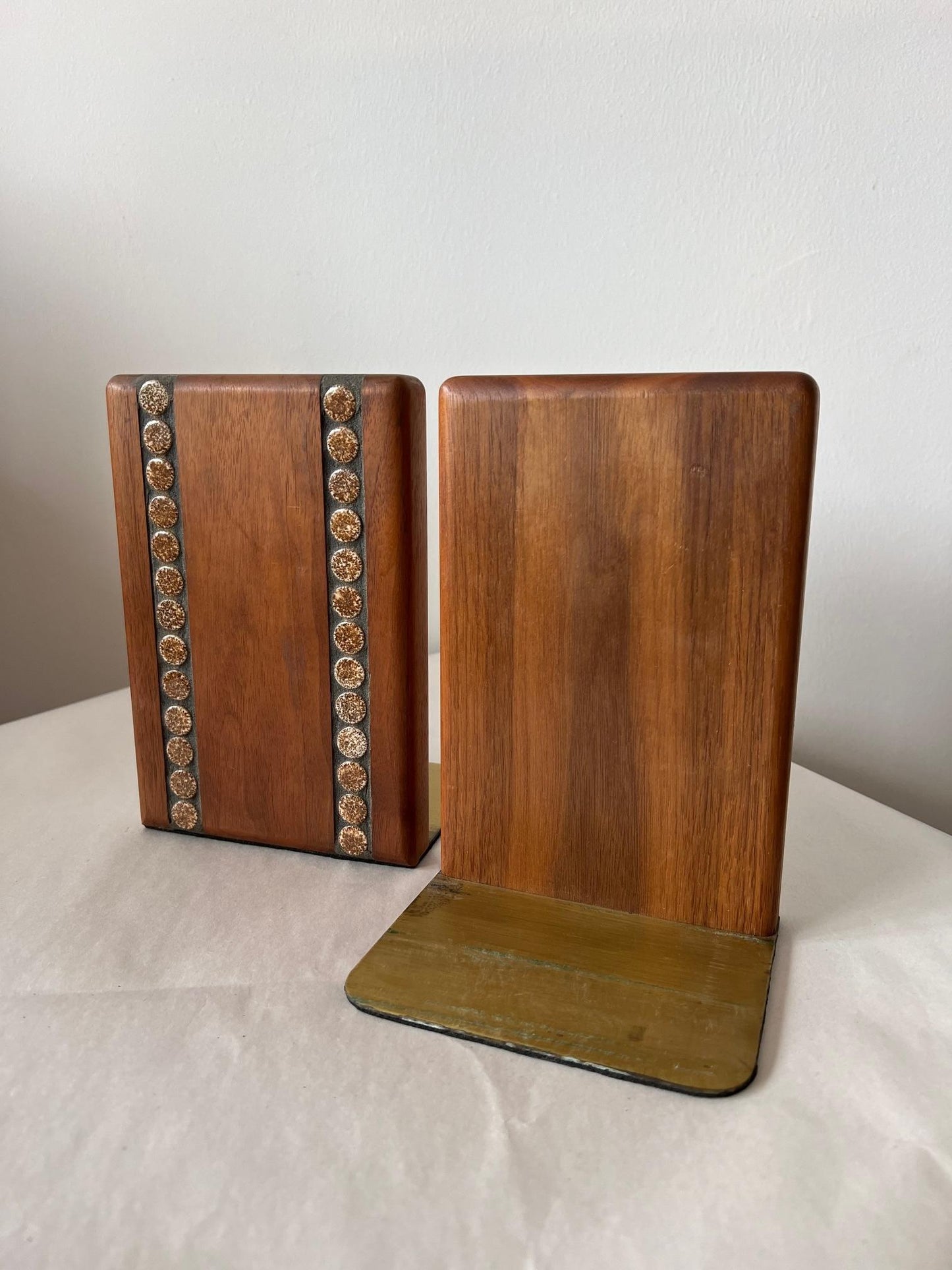 Frisman Vintage Gordon Martz Marshall Studios Ceramic Bookends ca' 1950's